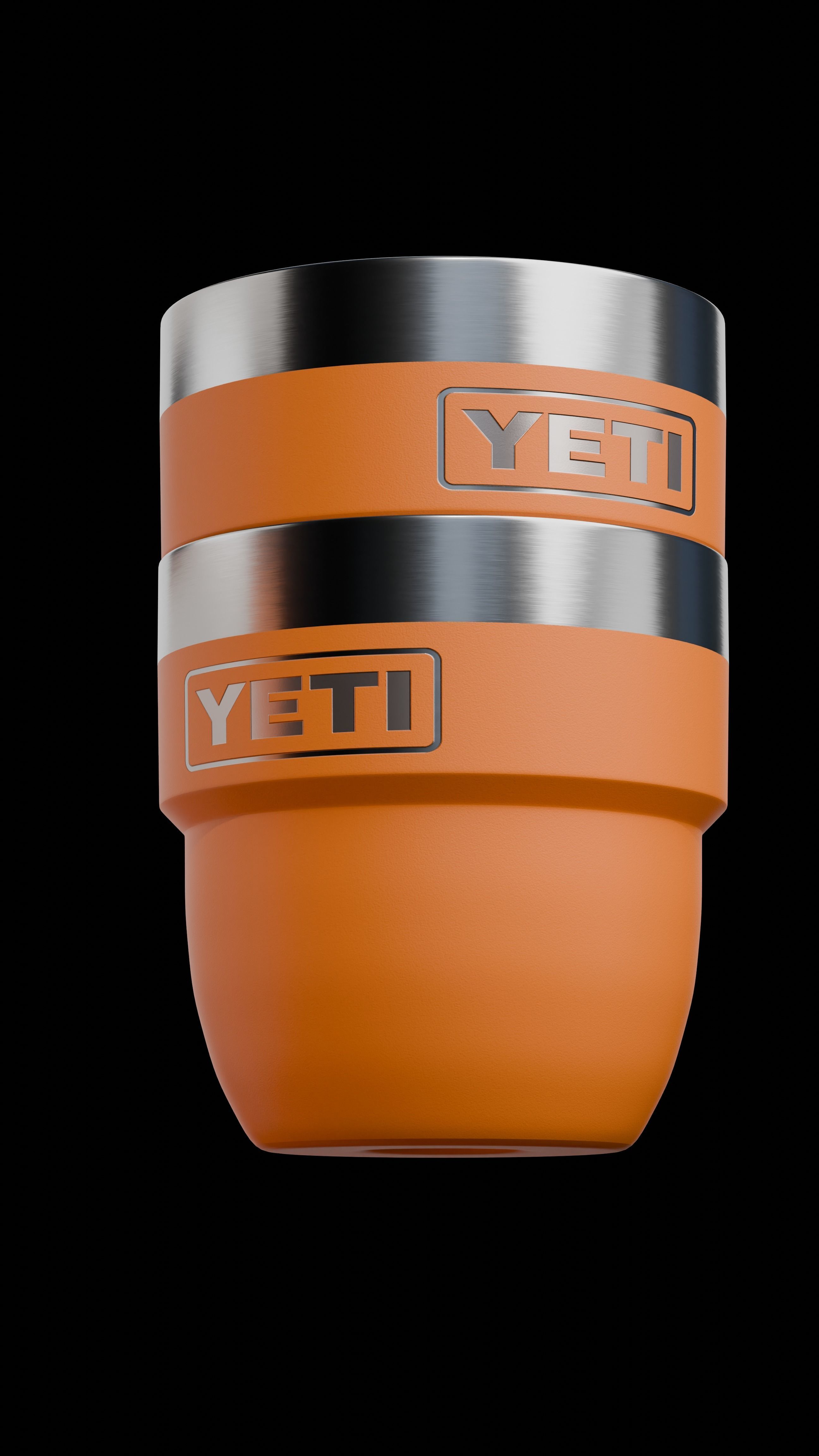 Yeti Rambler 4 oz Stackable Cups  Low-poly 3D model_1
