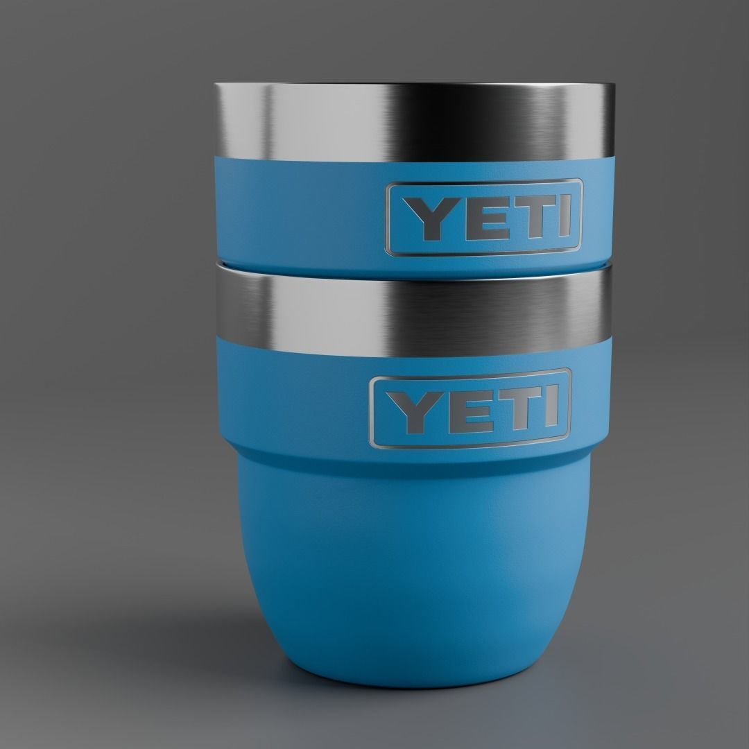 Yeti Rambler 4 oz Stackable Cups  Low-poly 3D model_8