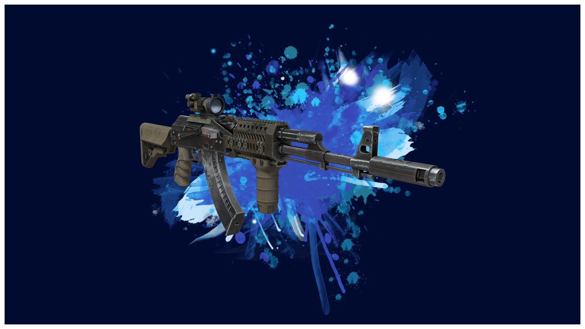 RIFLE 1 - AK47 Tactical Assault Rifle - 4K Game Ready Low-poly 3D model_2