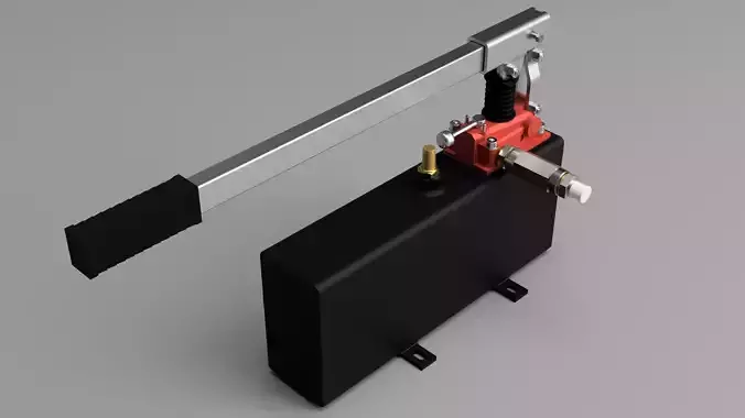 Manual Hydraulic Pump 3D model