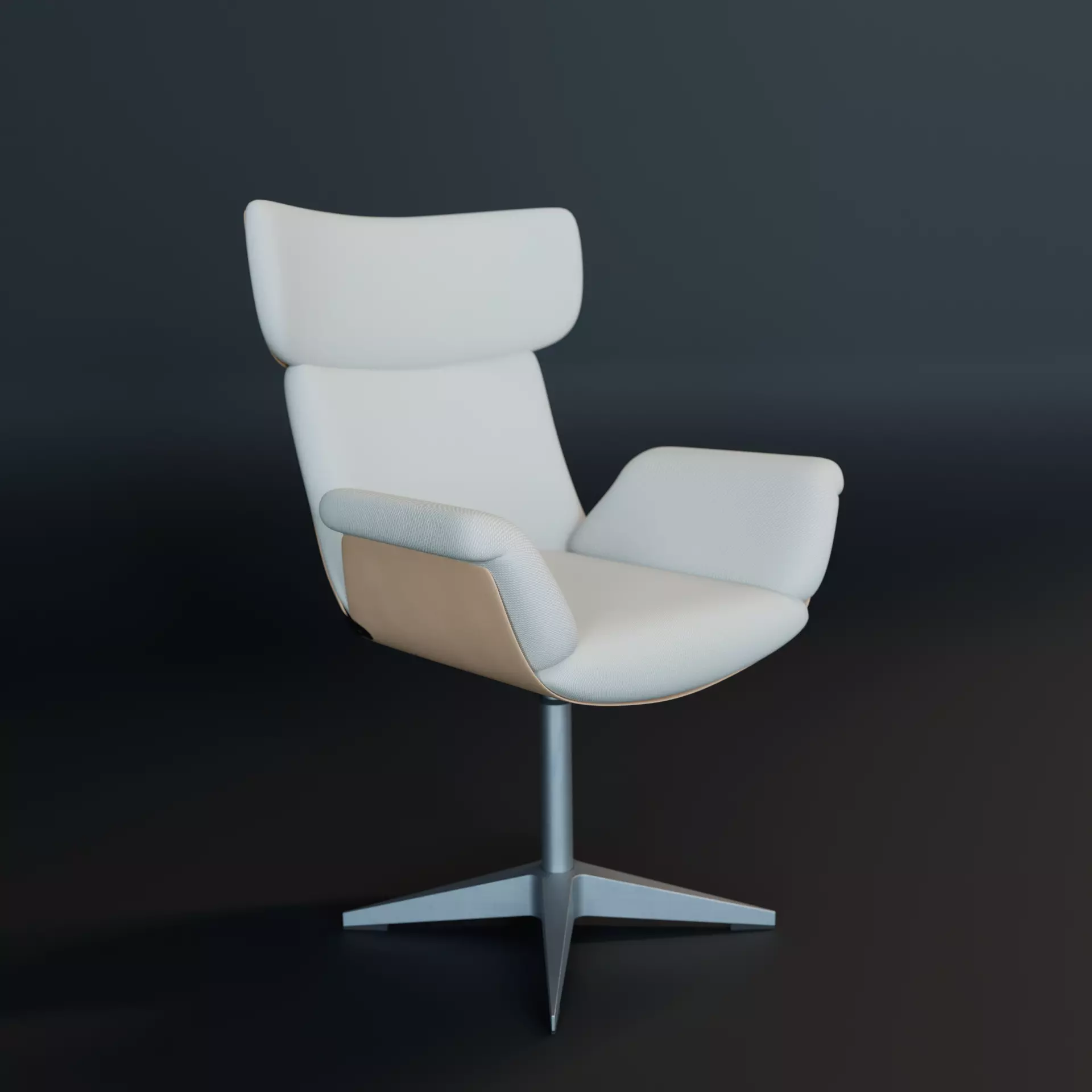 Desk Chair 3D model_0