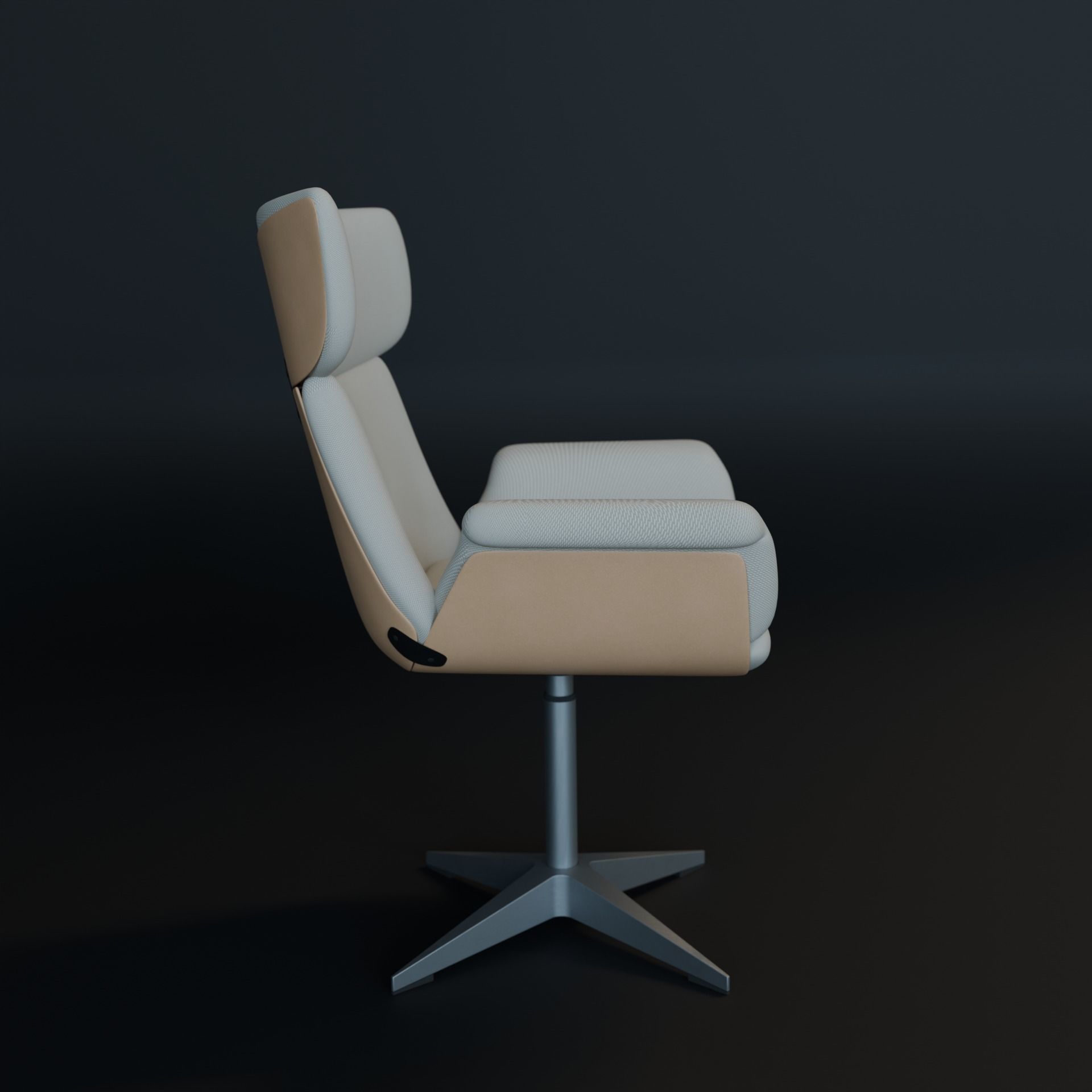 Desk Chair 3D model_6