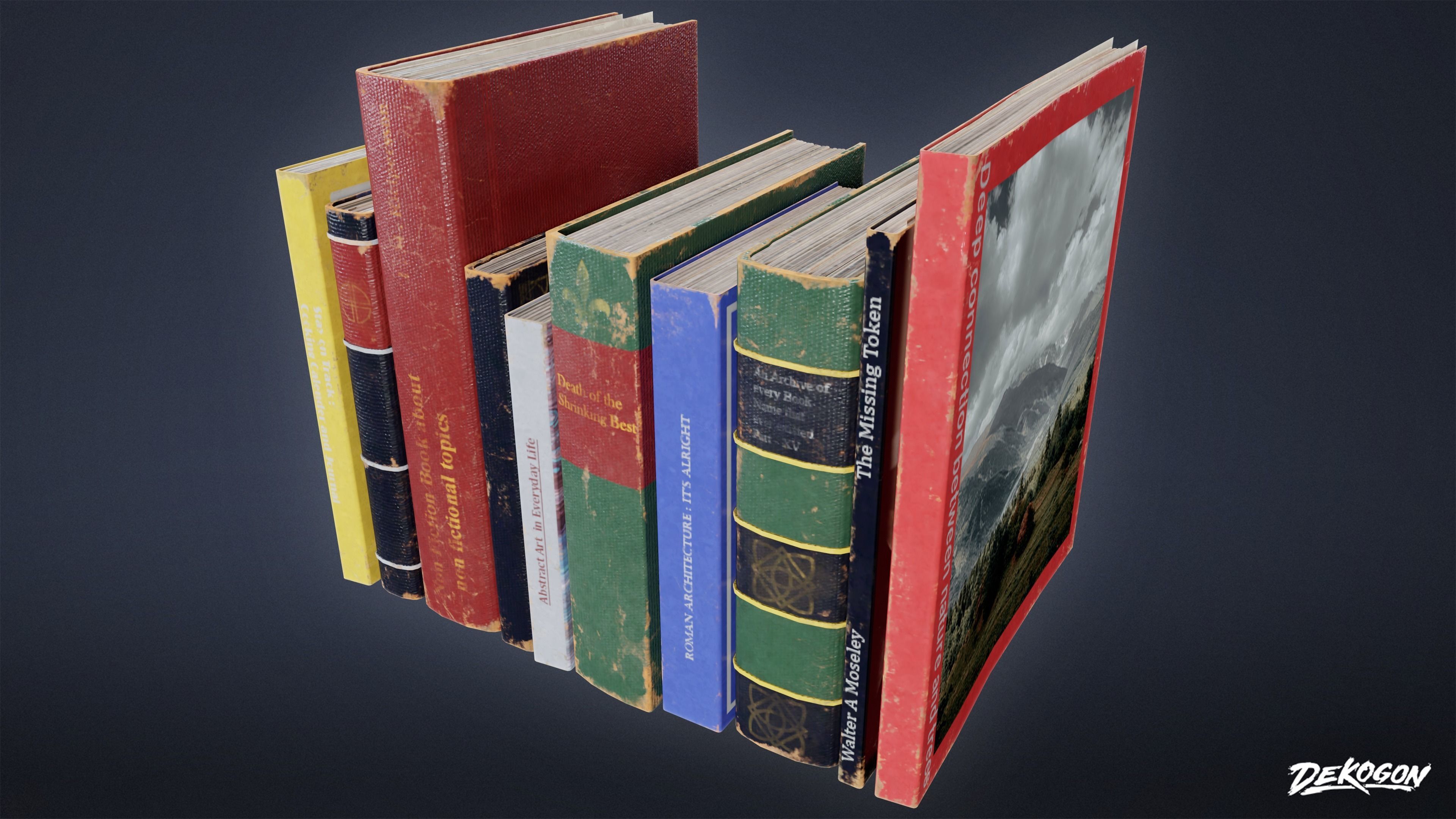 SUBURBS - Book Set 09 - LOW POLY AND NANITE Low-poly 3D model_13