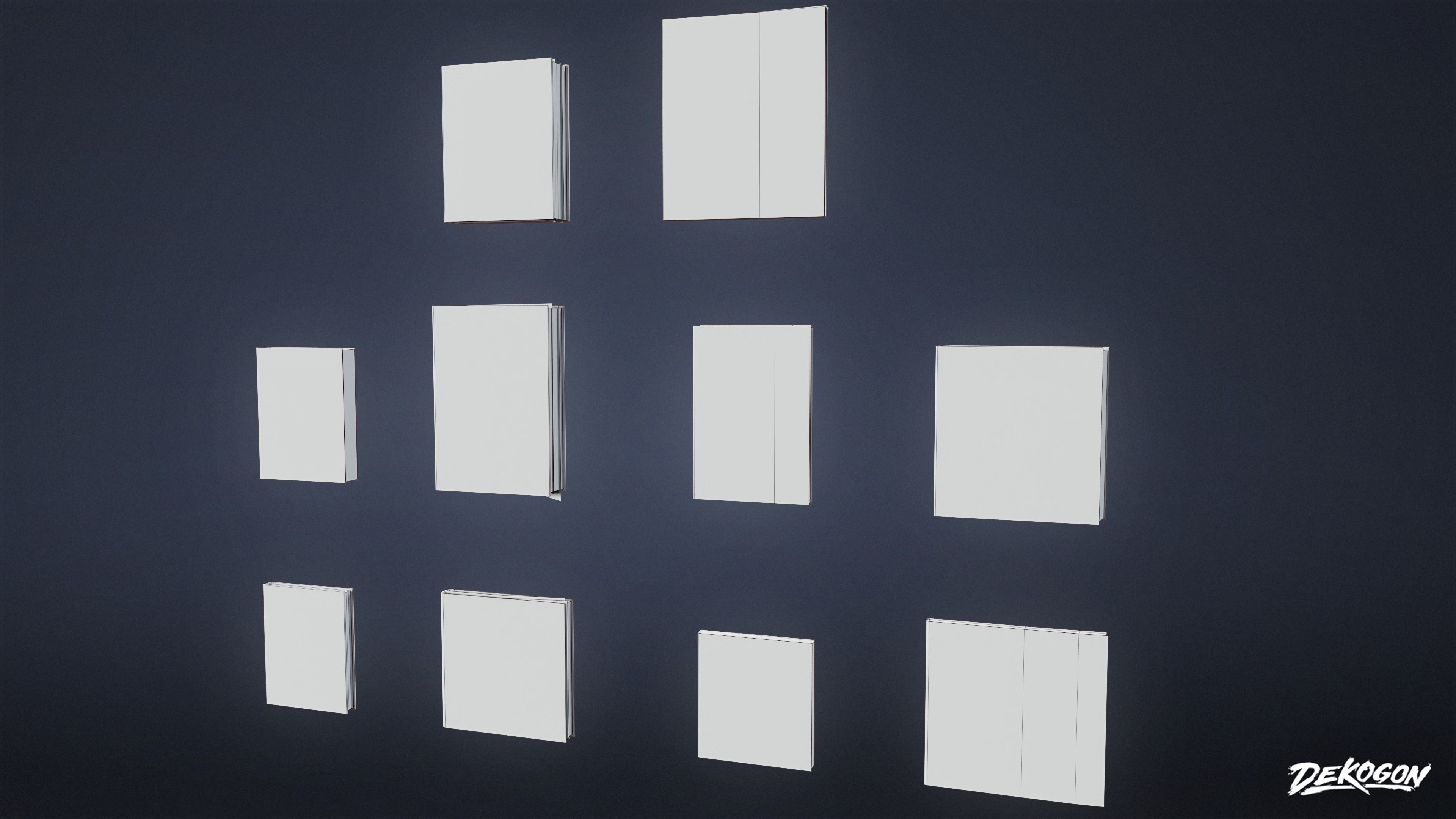 SUBURBS - Book Set 09 - LOW POLY AND NANITE Low-poly 3D model_20