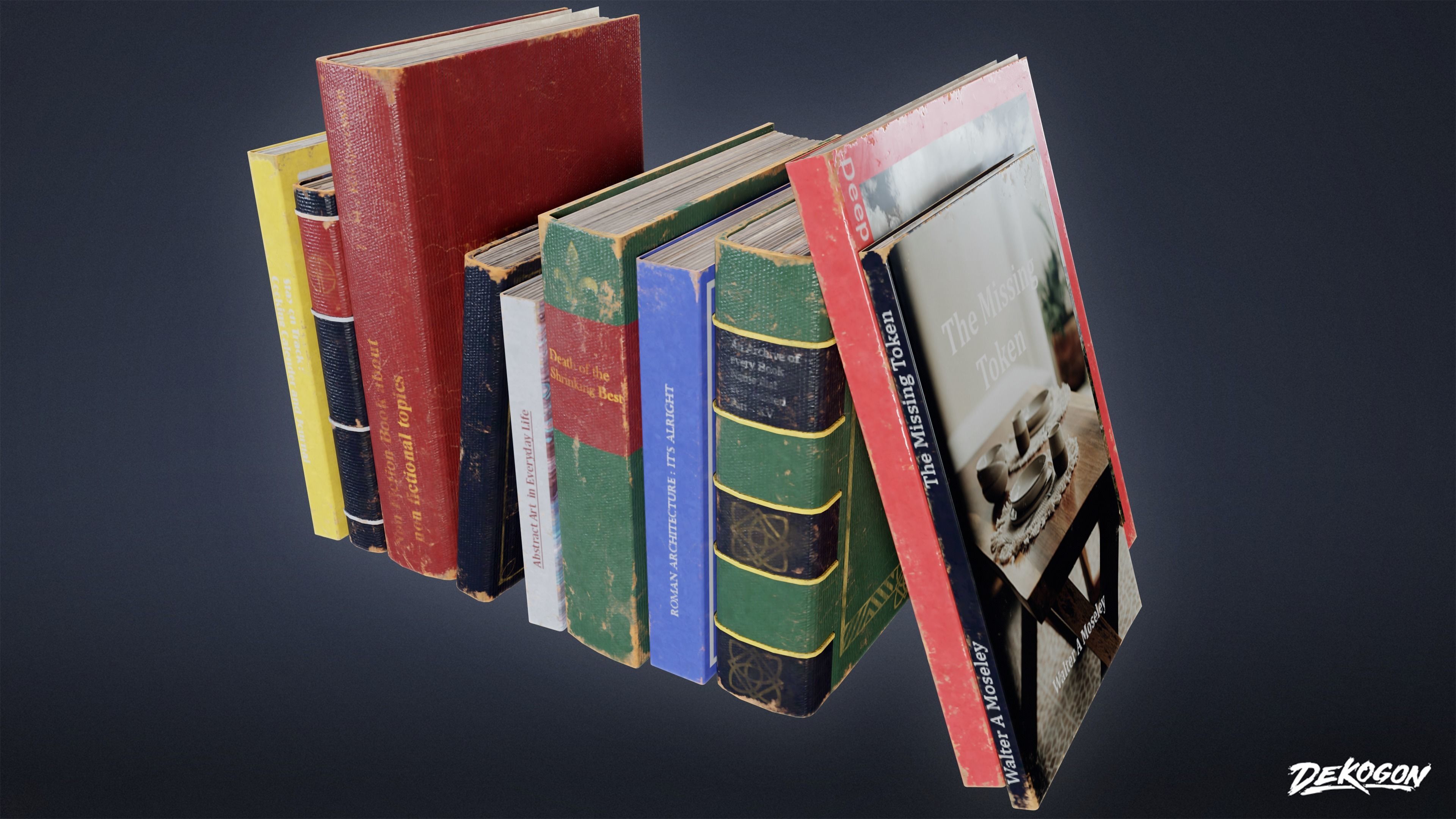 SUBURBS - Book Set 09 - LOW POLY AND NANITE Low-poly 3D model_14