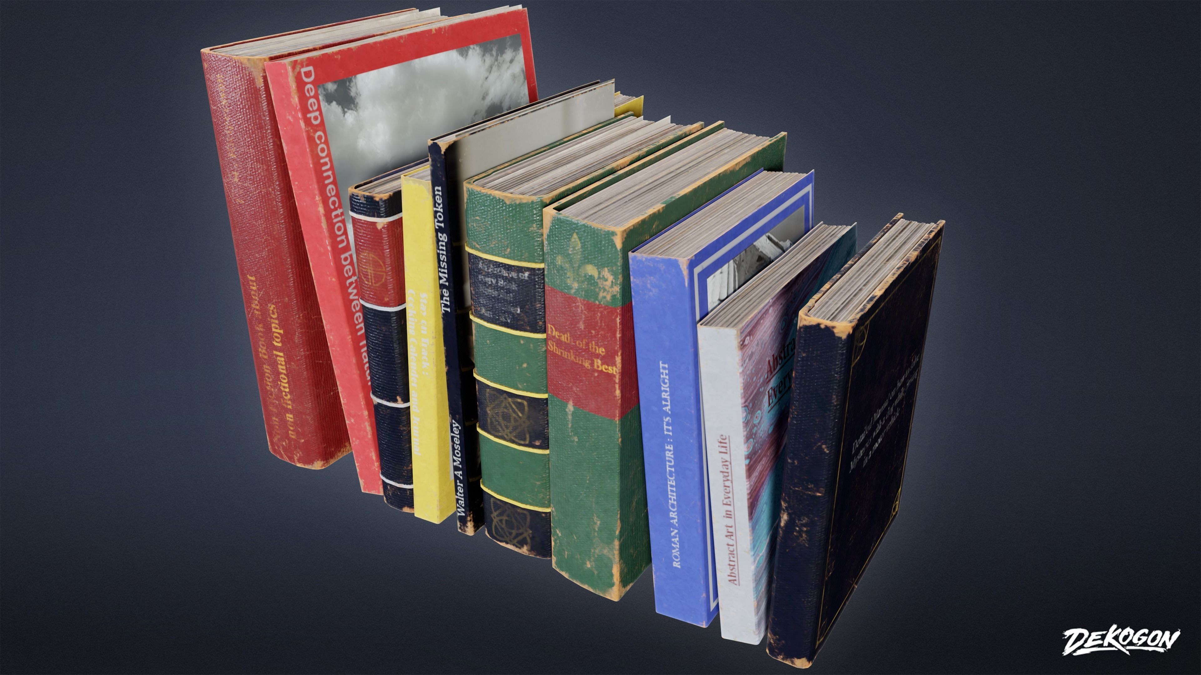 SUBURBS - Book Set 09 - LOW POLY AND NANITE Low-poly 3D model_15