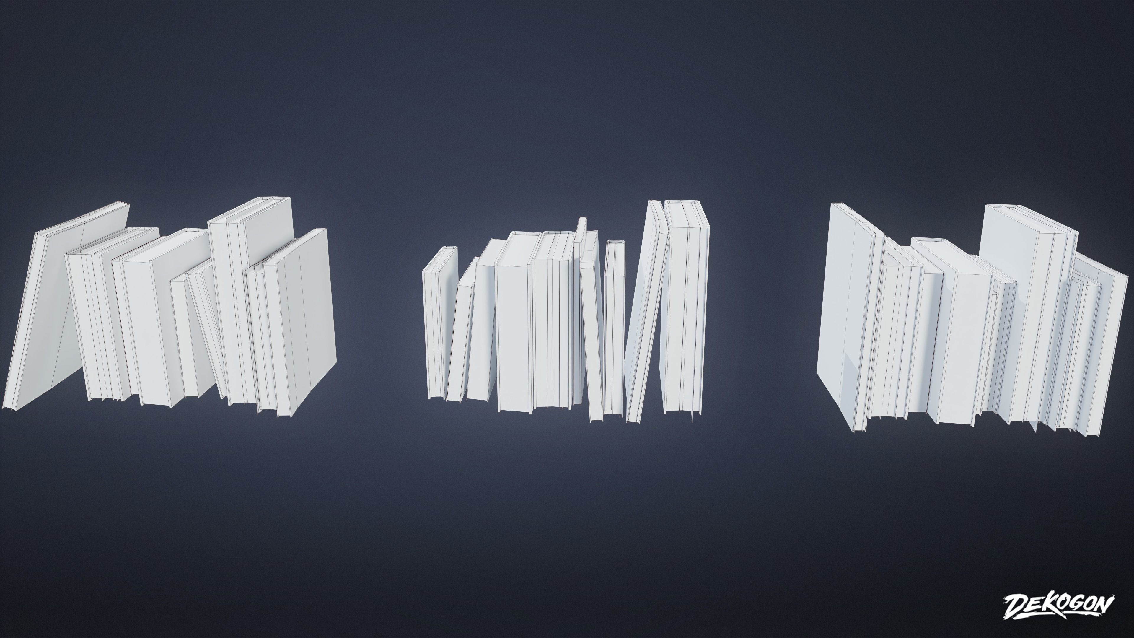 SUBURBS - Book Set 09 - LOW POLY AND NANITE Low-poly 3D model_18