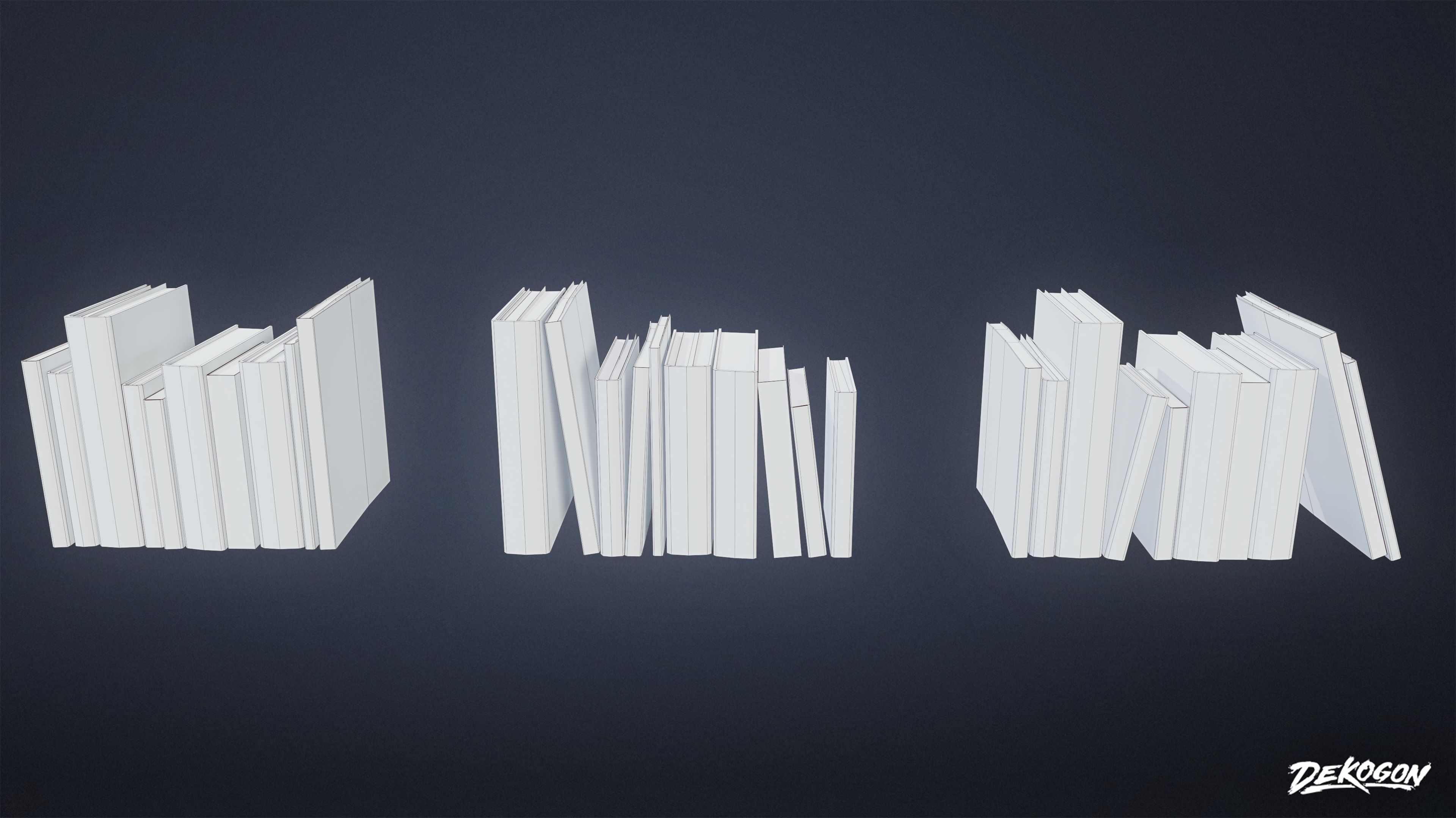 SUBURBS - Book Set 09 - LOW POLY AND NANITE Low-poly 3D model_17