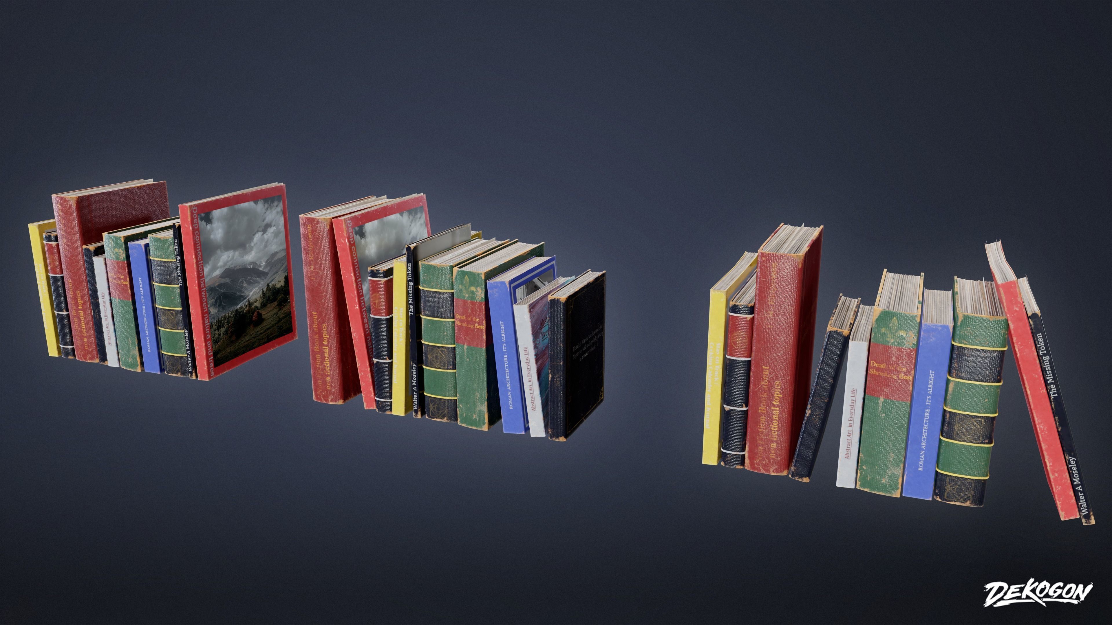 SUBURBS - Book Set 09 - LOW POLY AND NANITE Low-poly 3D model_10