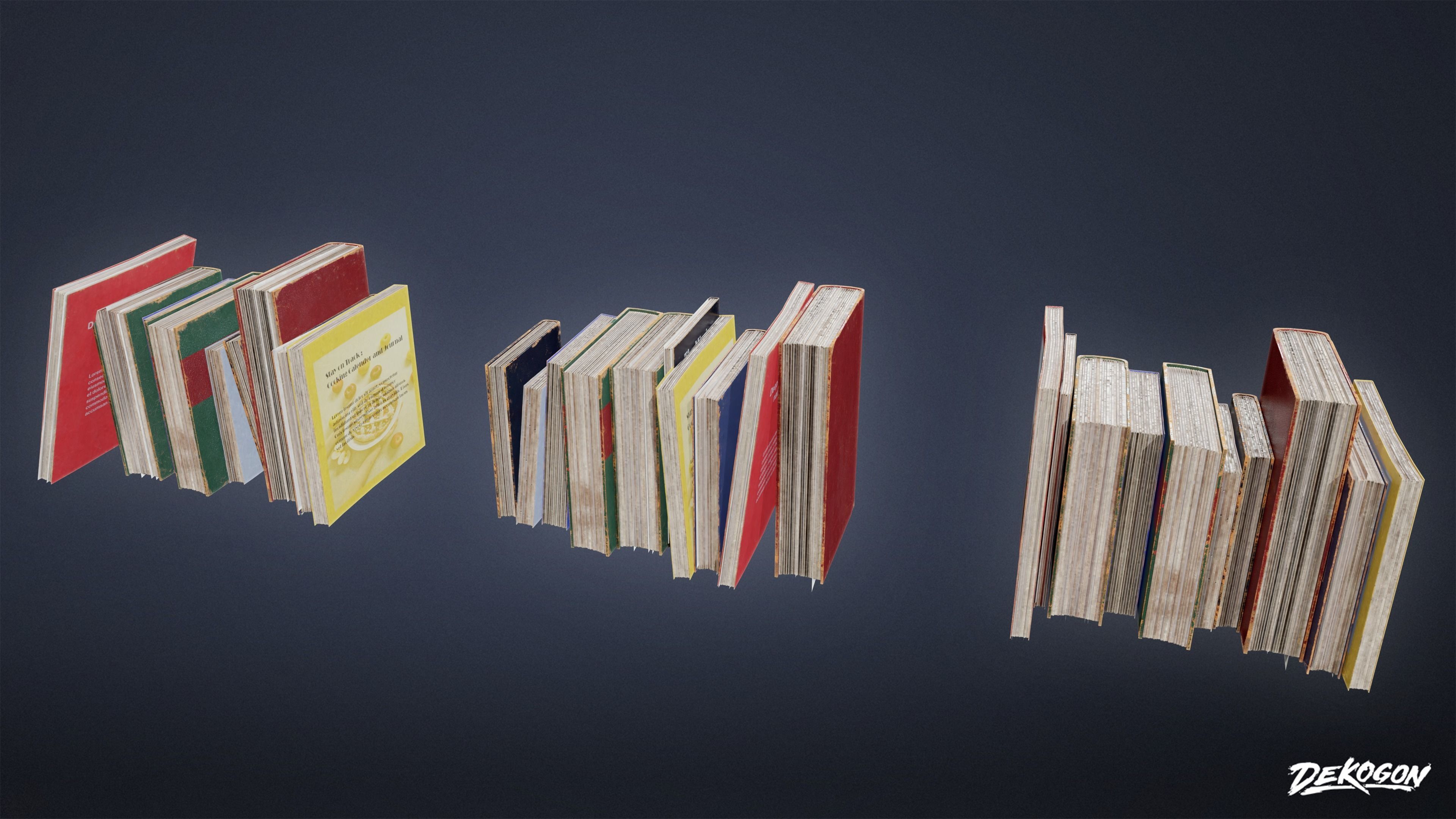 SUBURBS - Book Set 09 - LOW POLY AND NANITE Low-poly 3D model_12