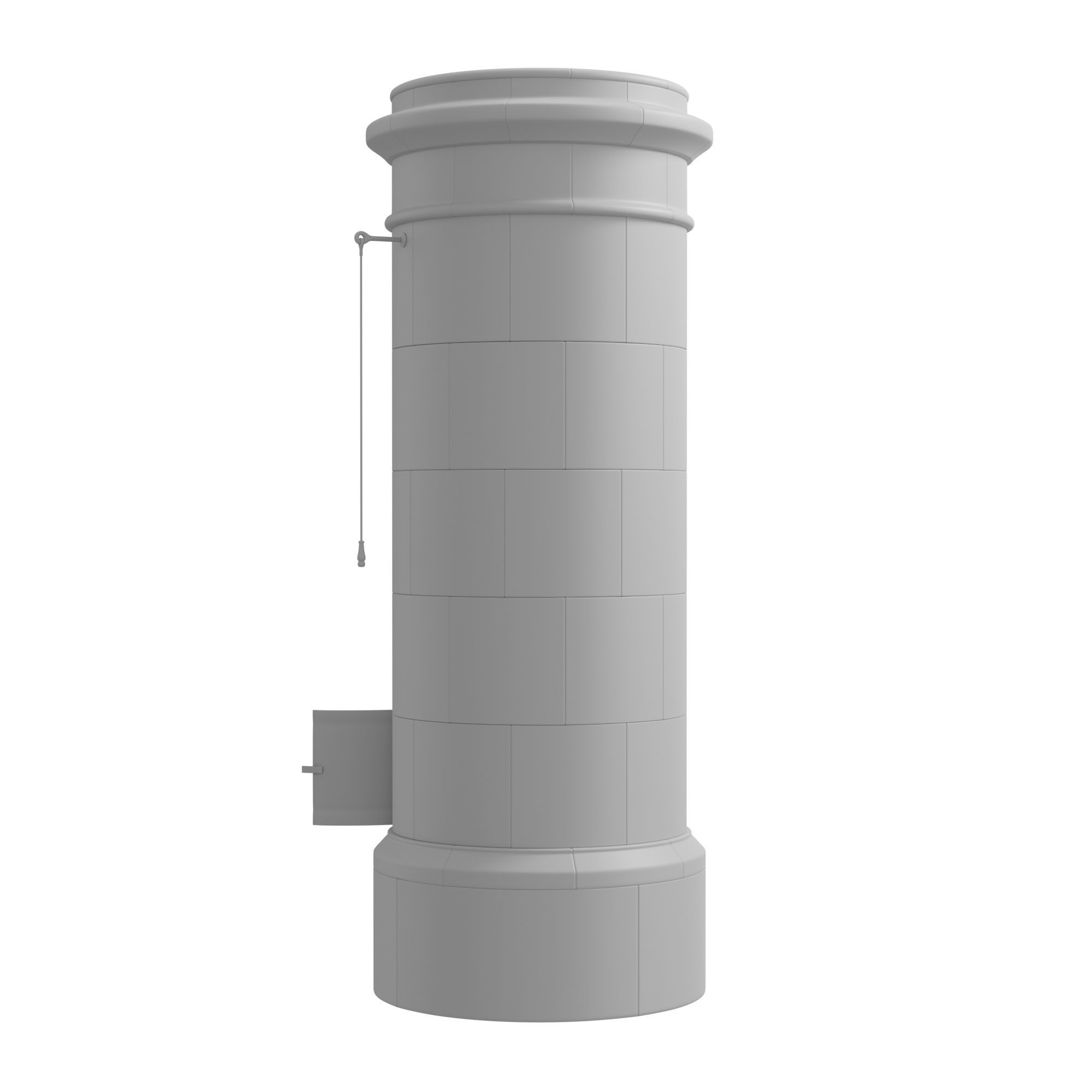 Ceramic tiled stove 3D model_6