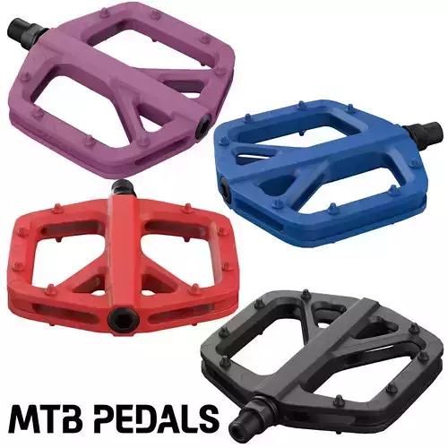 MTB Pedals Low-poly 3D model