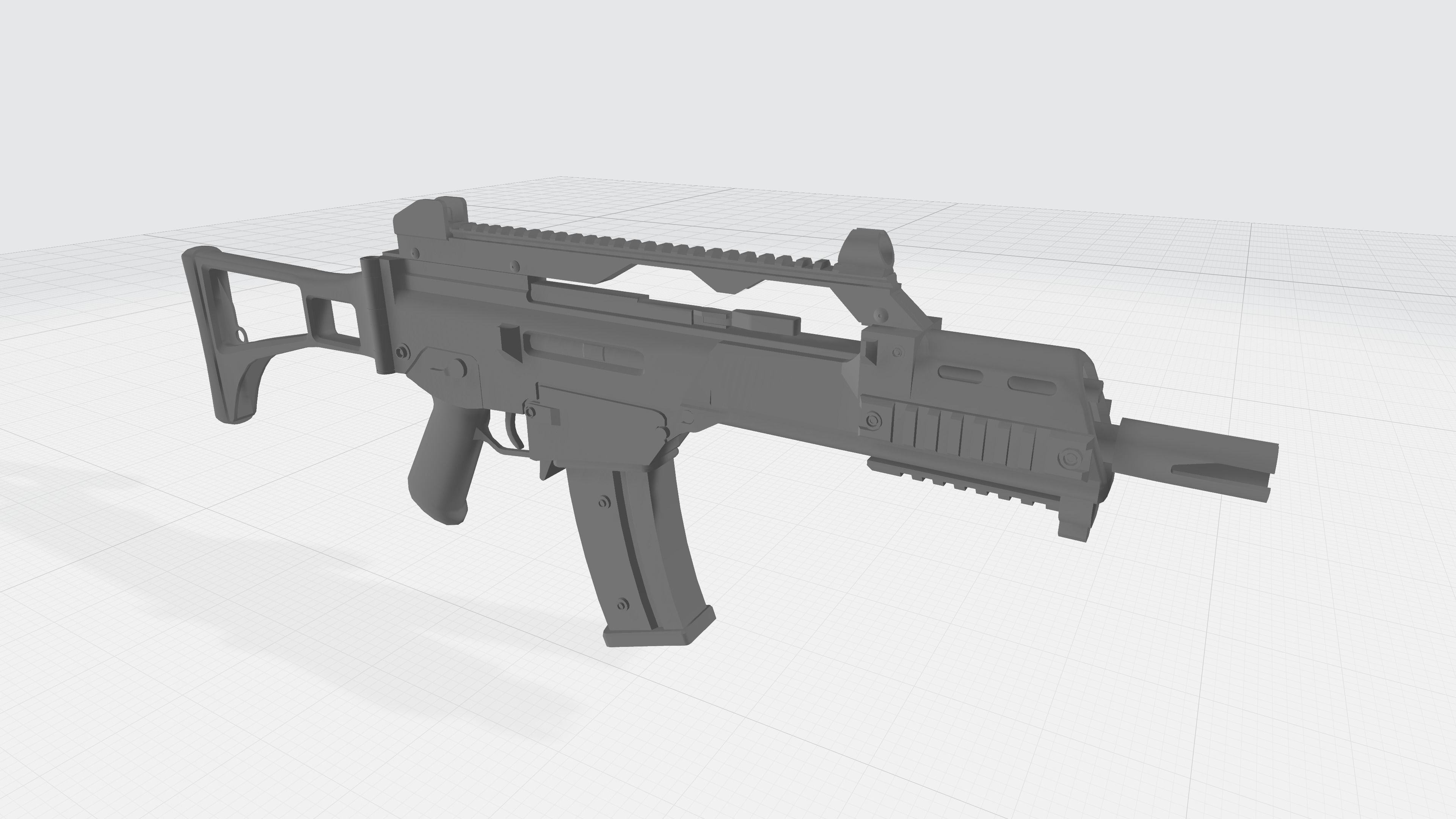 RIFLE 3 - G36 Assualt Rifle - 4K Game Ready Low-poly 3D model_6