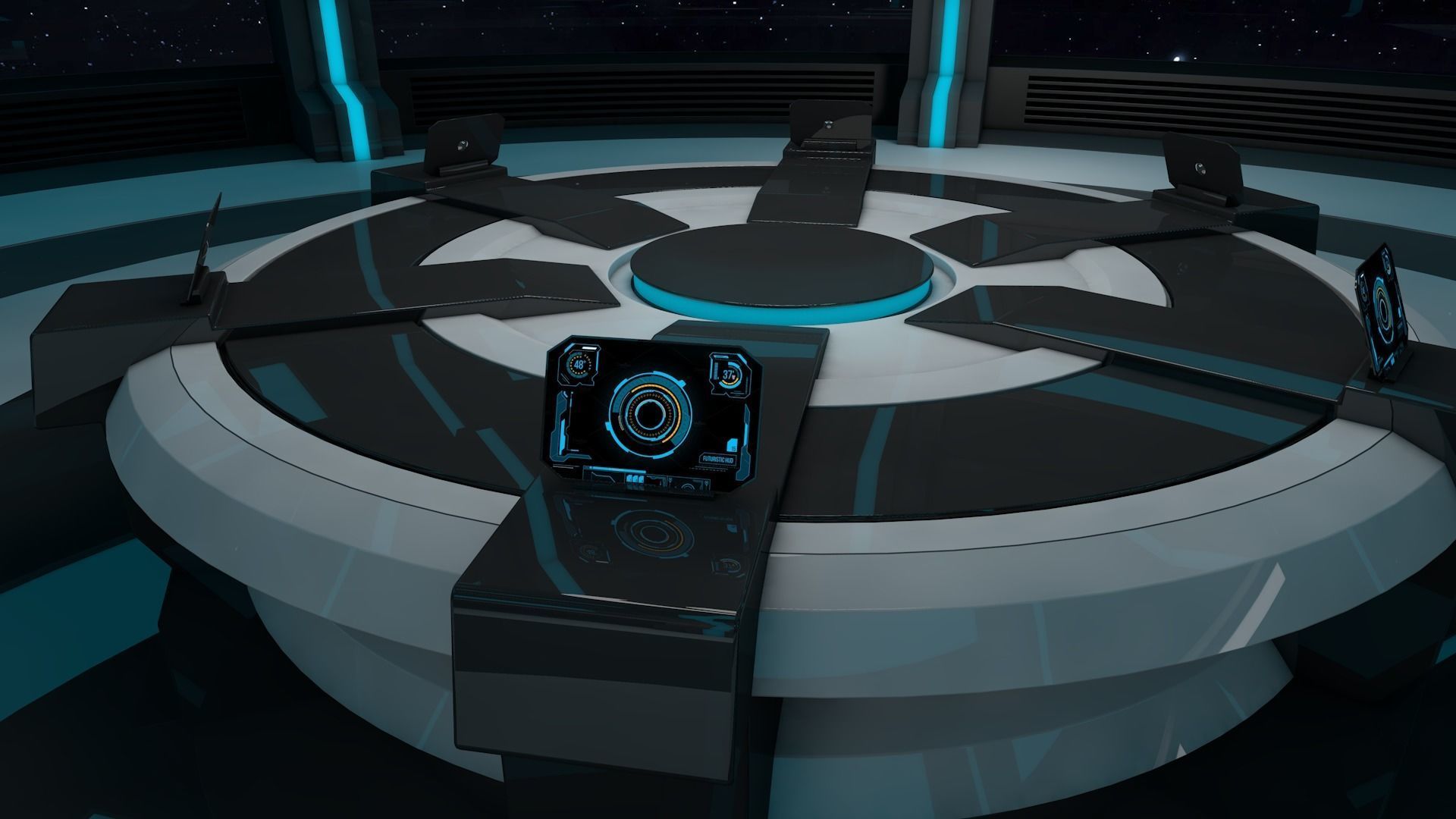 Sci Fi Room 3D model_1