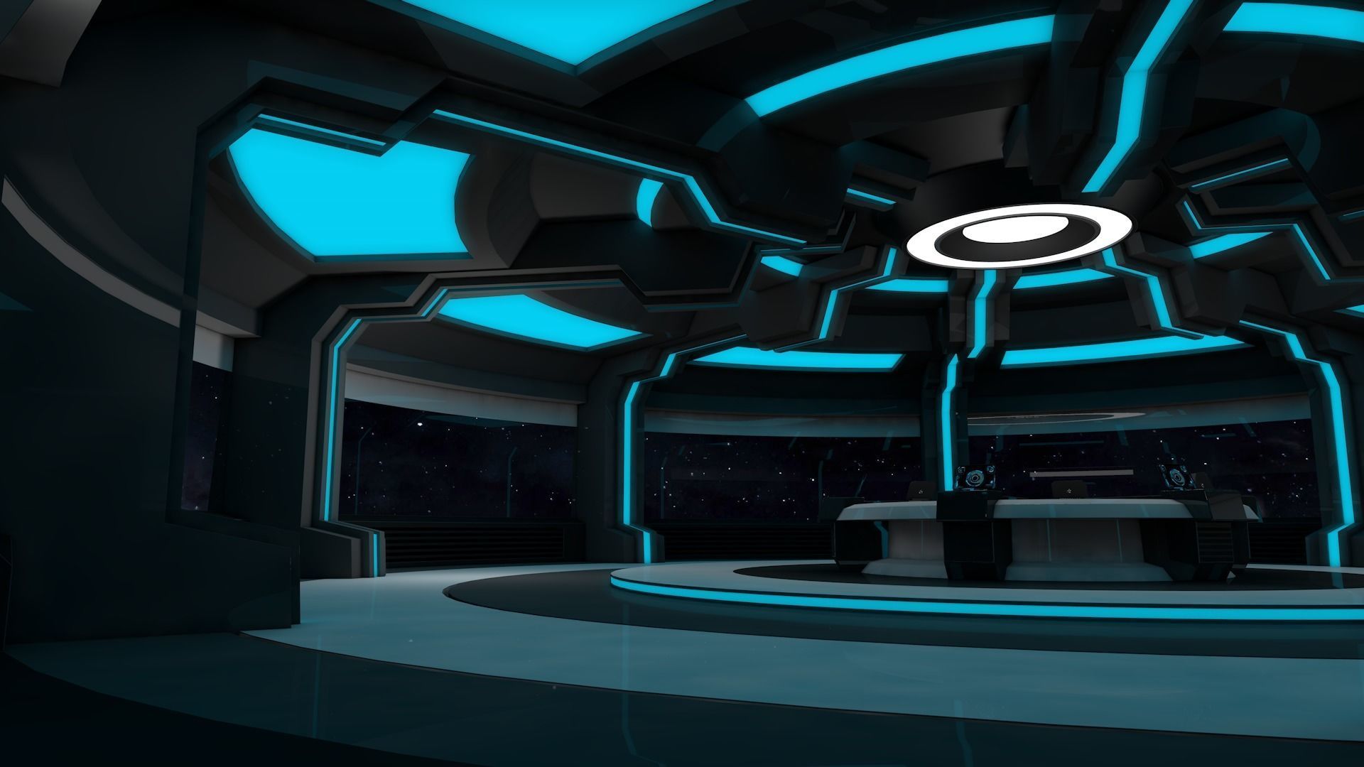 Sci Fi Room 3D model_2