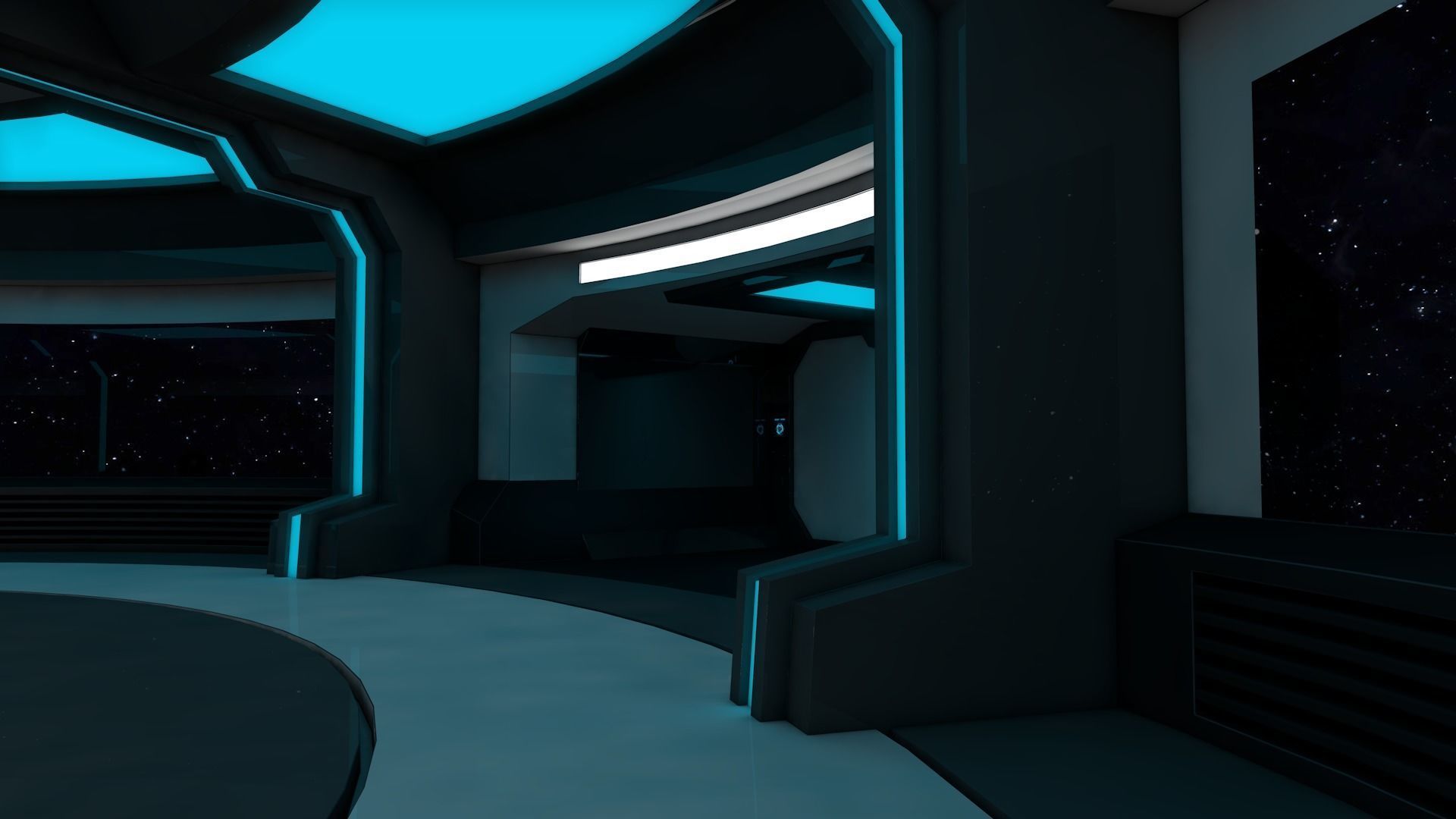 Sci Fi Room 3D model_9