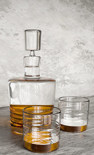 whiskey set 3D model