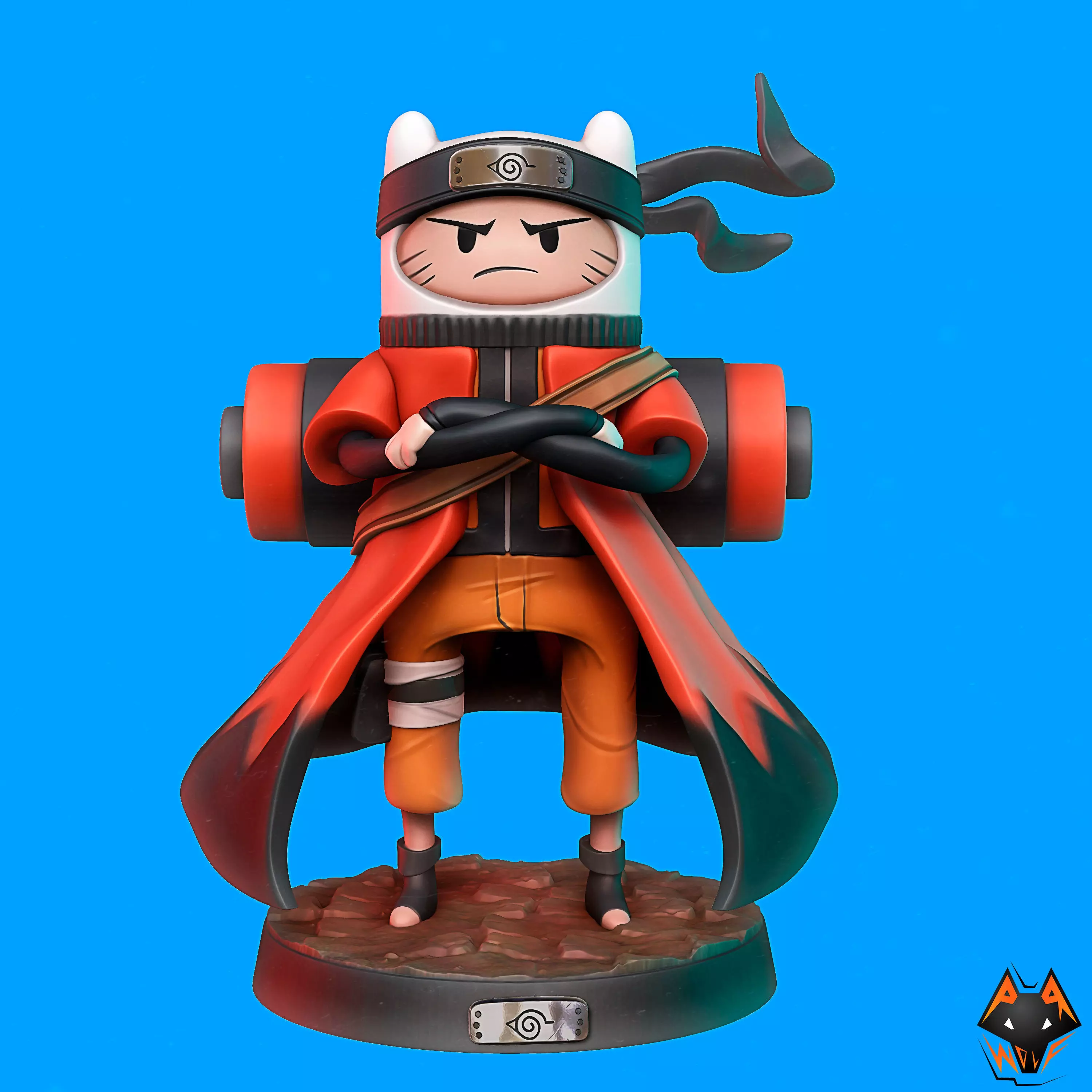 Finn Naruto version 3D print model