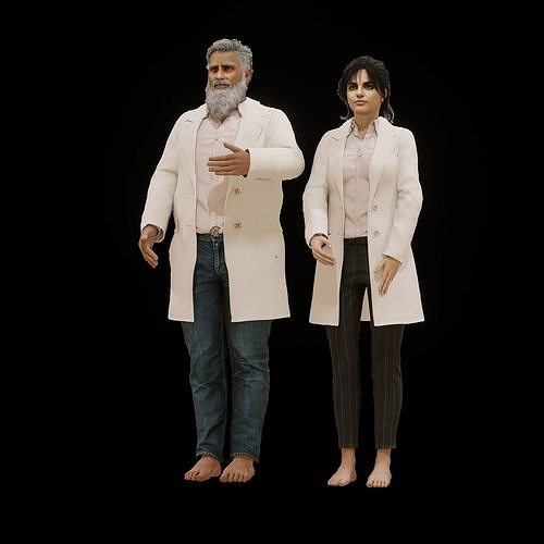 Doctor and Nurse 3D model