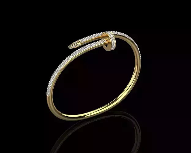 Juste un clou Bracelet 20 Size Full Diamonds N209 3D print model
