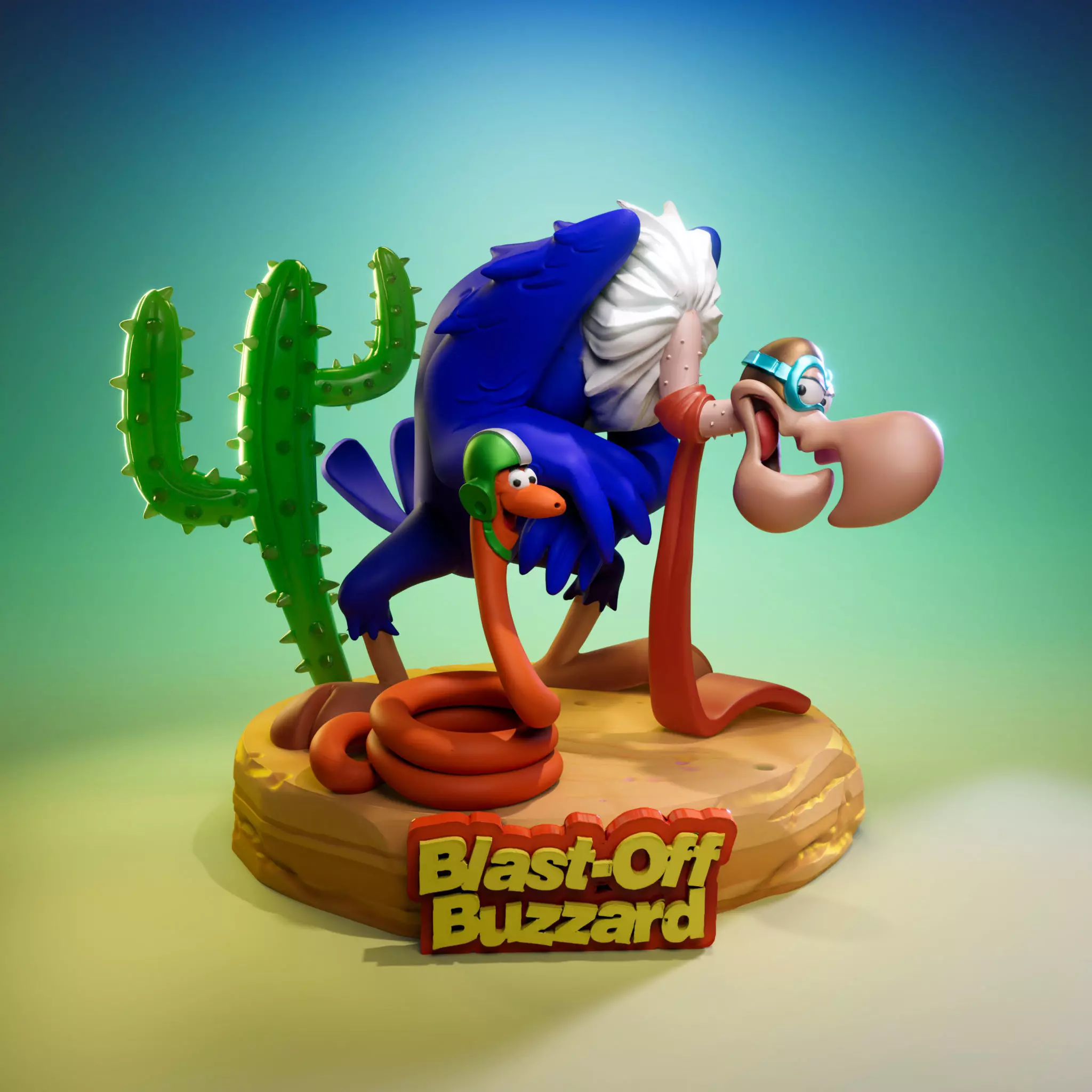 Blast - Off Buzzard 3D print model