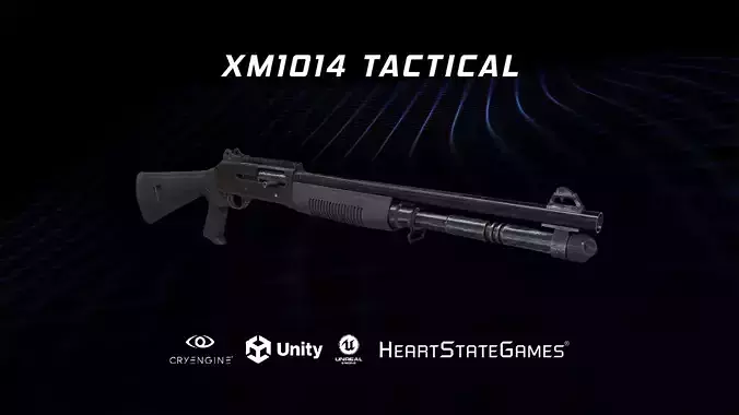 SHOTGUN 2 - Benelli M4 Super 90 Tactical Shotgun - 4K Game Ready Low-poly 3D model