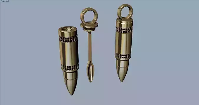 Bullet and spoon pendant