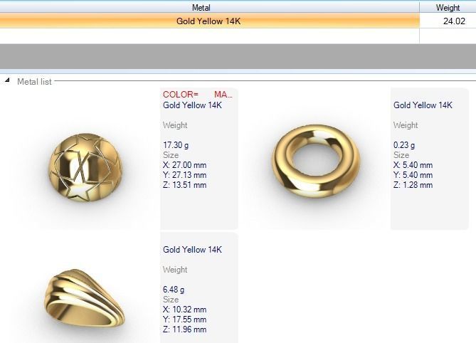 soccer ball Champions league star ball for finals Pendant 3D print model_9