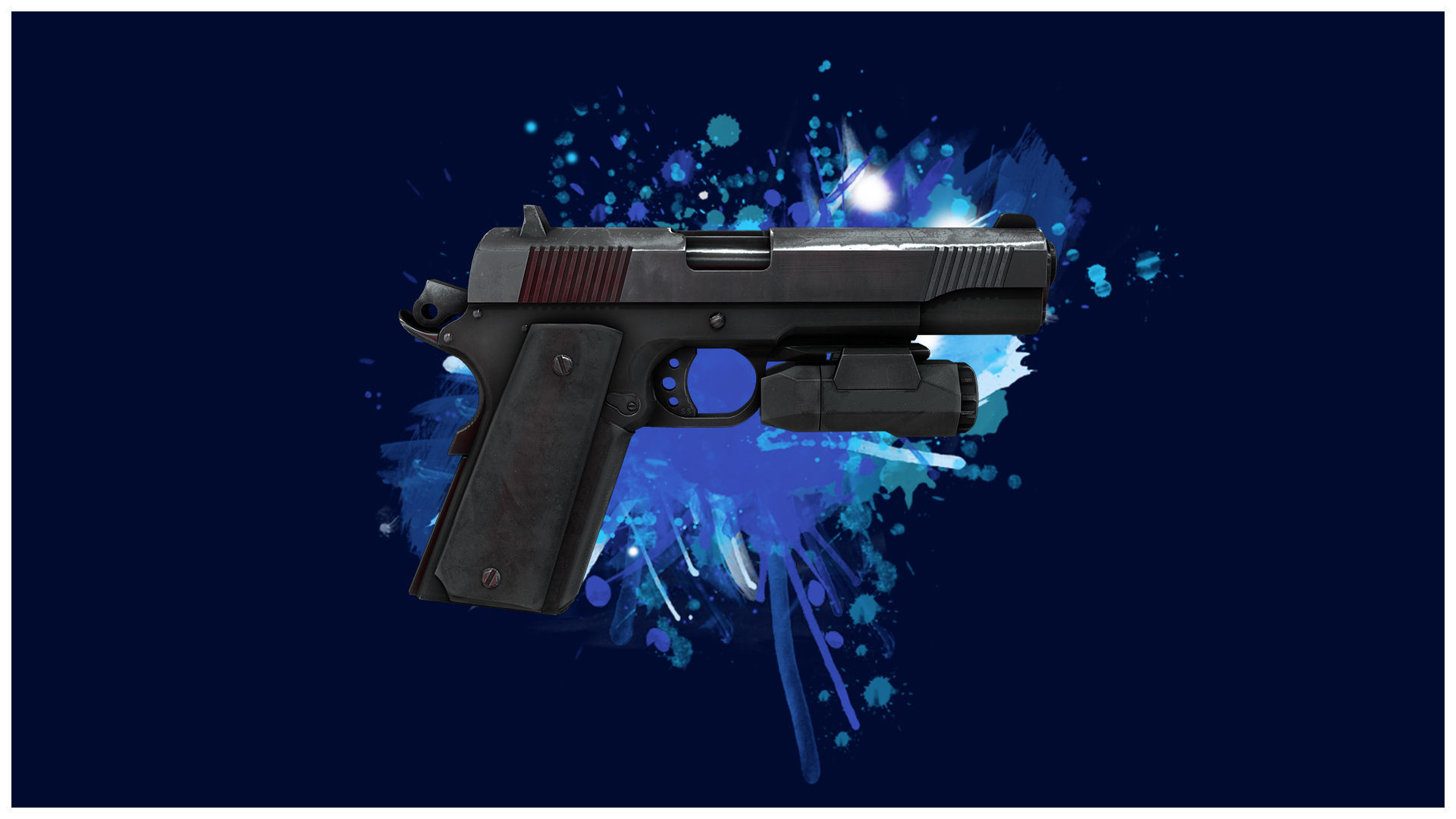 PISTOL 3 - M1911 Tactical Pistol - 4K Game Ready Low-poly 3D model_3