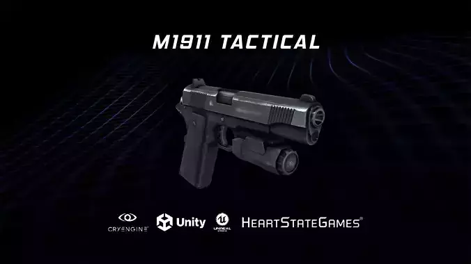 PISTOL 3 - M1911 Tactical Pistol - 4K Game Ready