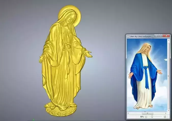 Saint Mary 3D print model
