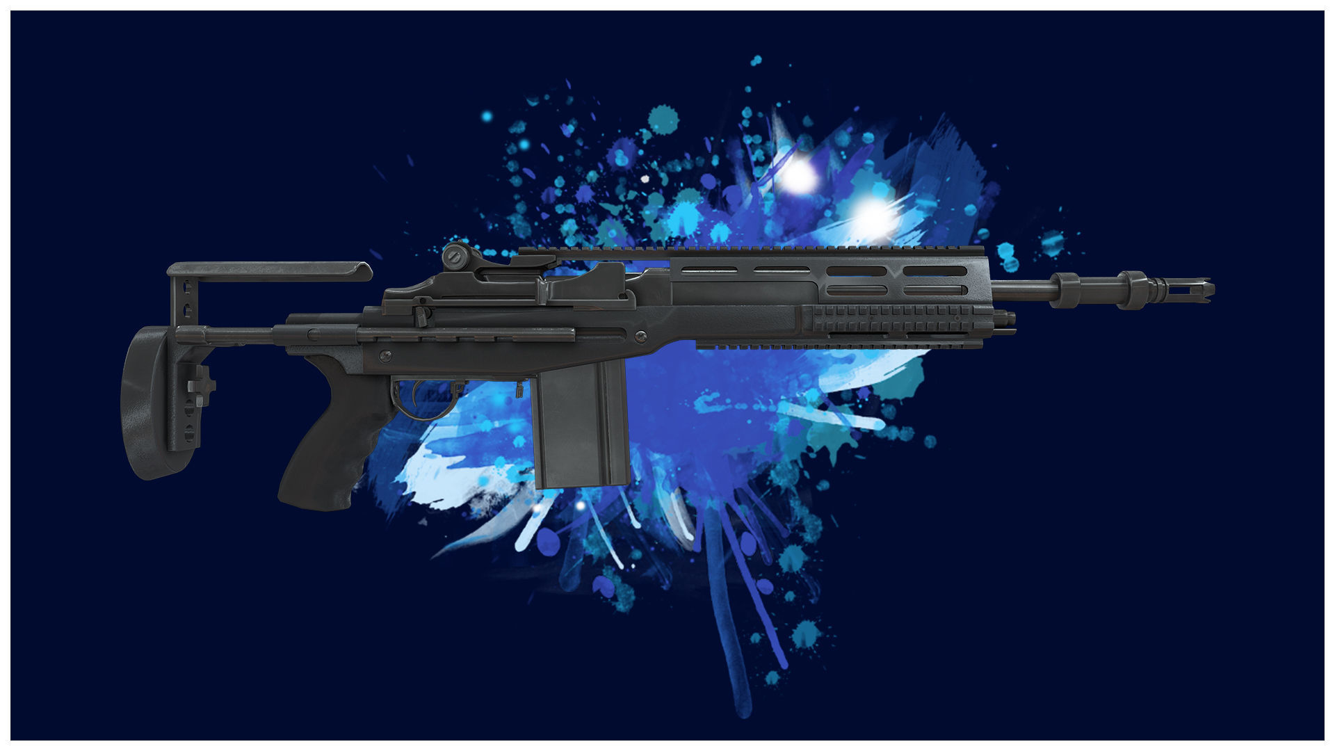 DMR 1 - M14 SOCOM Tactical Marksman Rifle - 4K Game Ready Low-poly 3D model_3