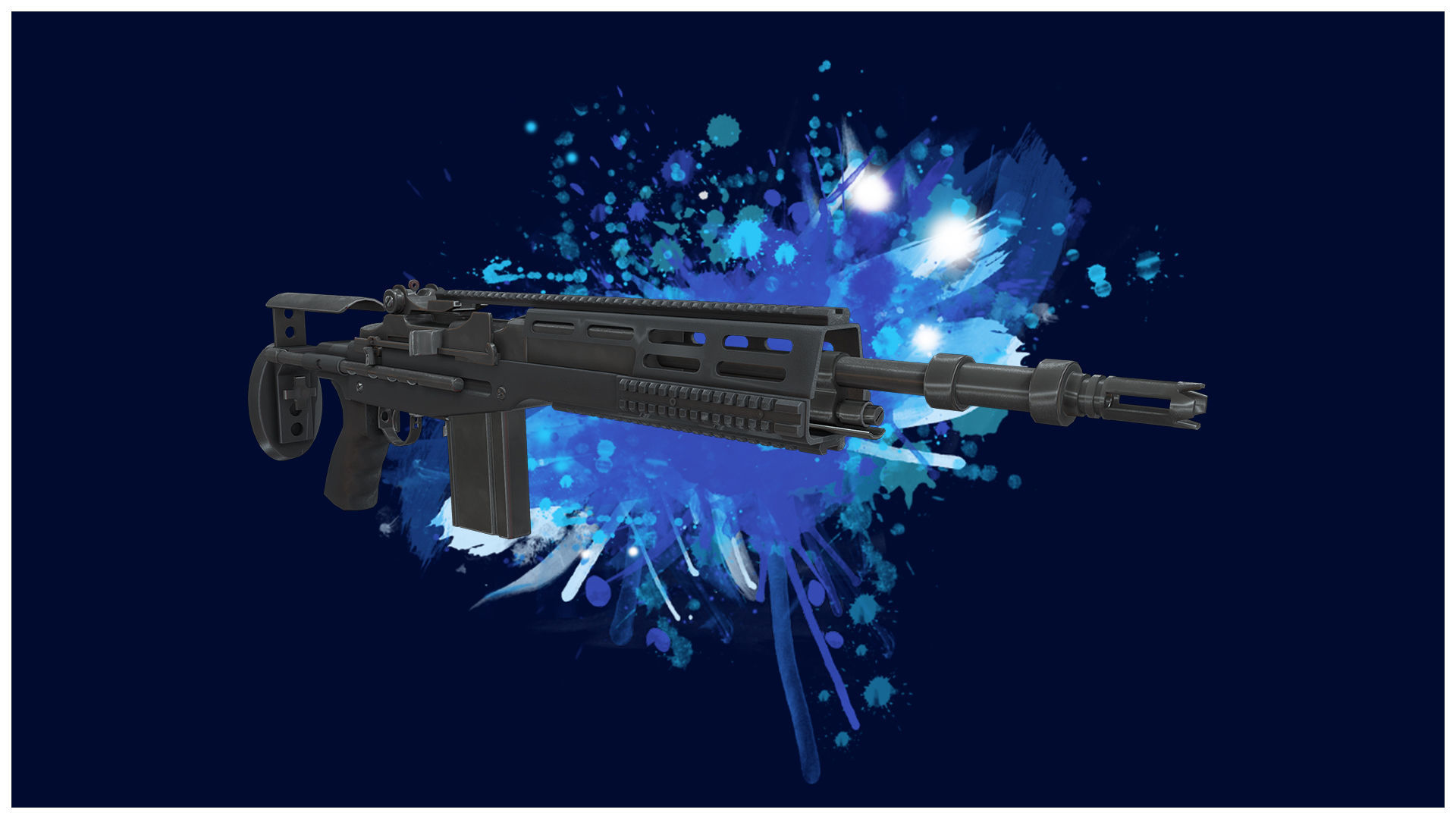 DMR 1 - M14 SOCOM Tactical Marksman Rifle - 4K Game Ready Low-poly 3D model_2