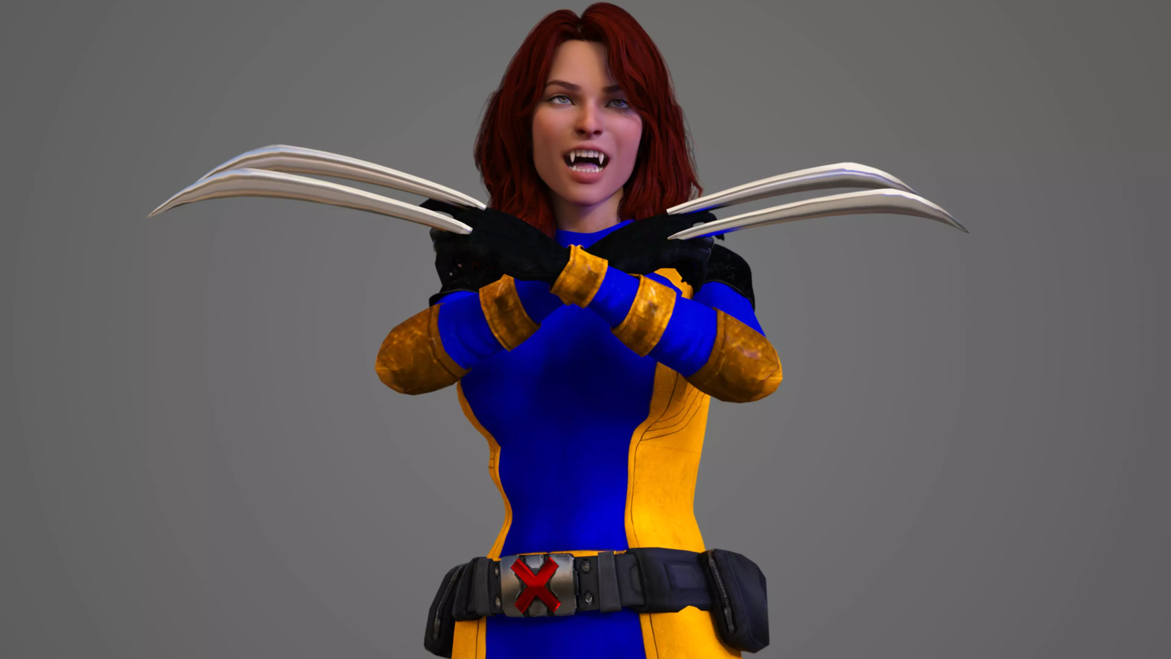 X-23 - Laura Kinney - Wolverine Low-poly 3D model