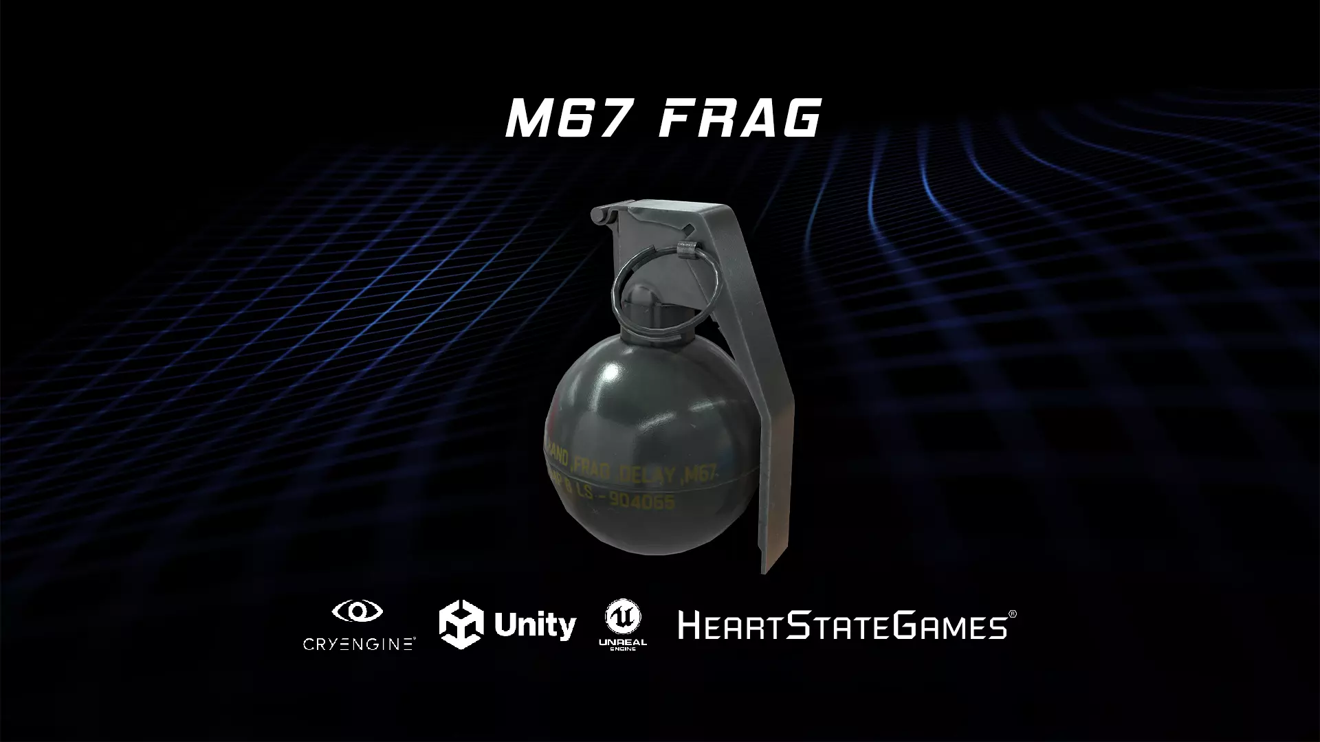 GRENADE 1 - M67 Tactical Grenade - 4K Game Ready Low-poly 3D model_0