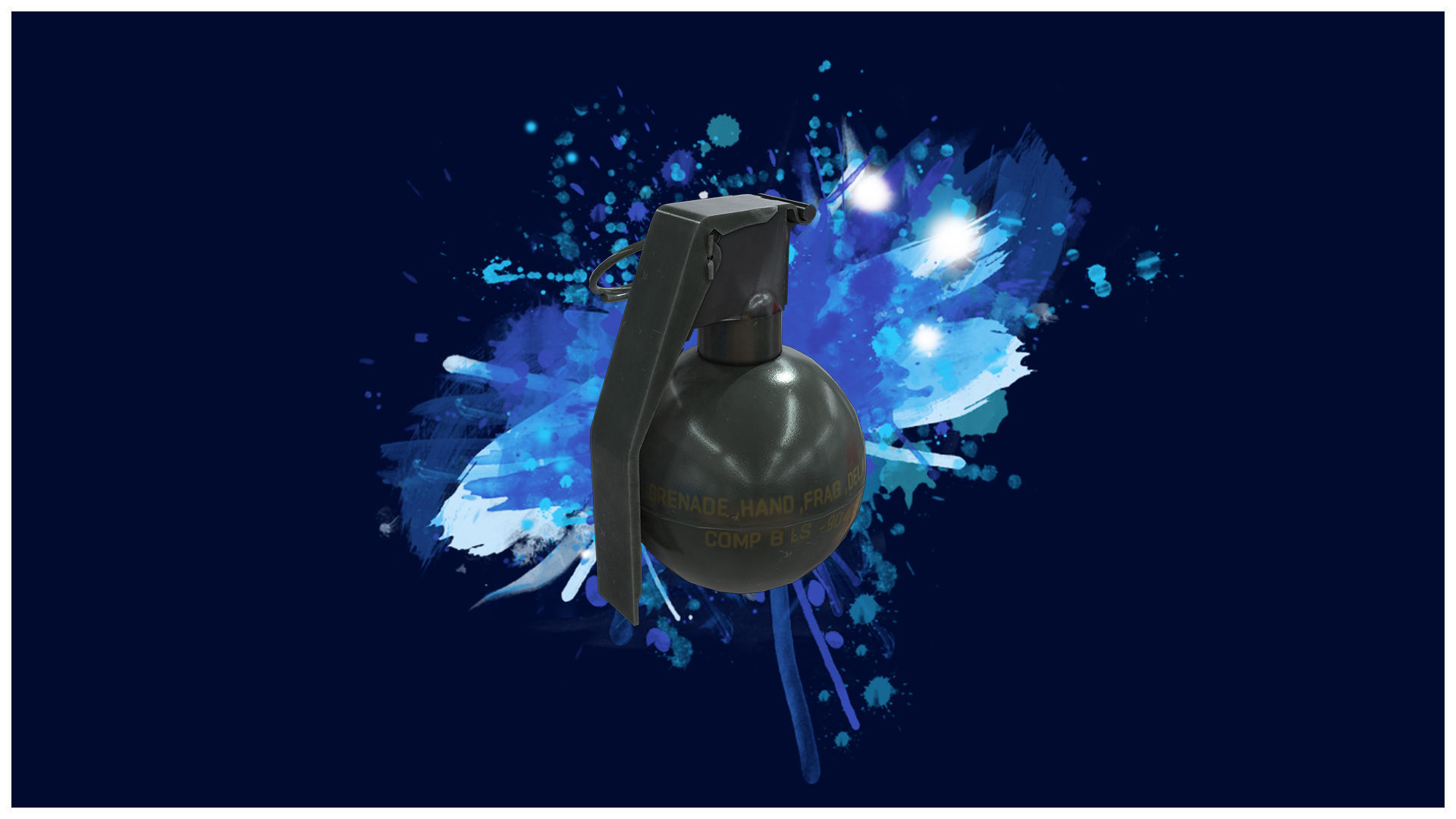 GRENADE 1 - M67 Tactical Grenade - 4K Game Ready Low-poly 3D model_2