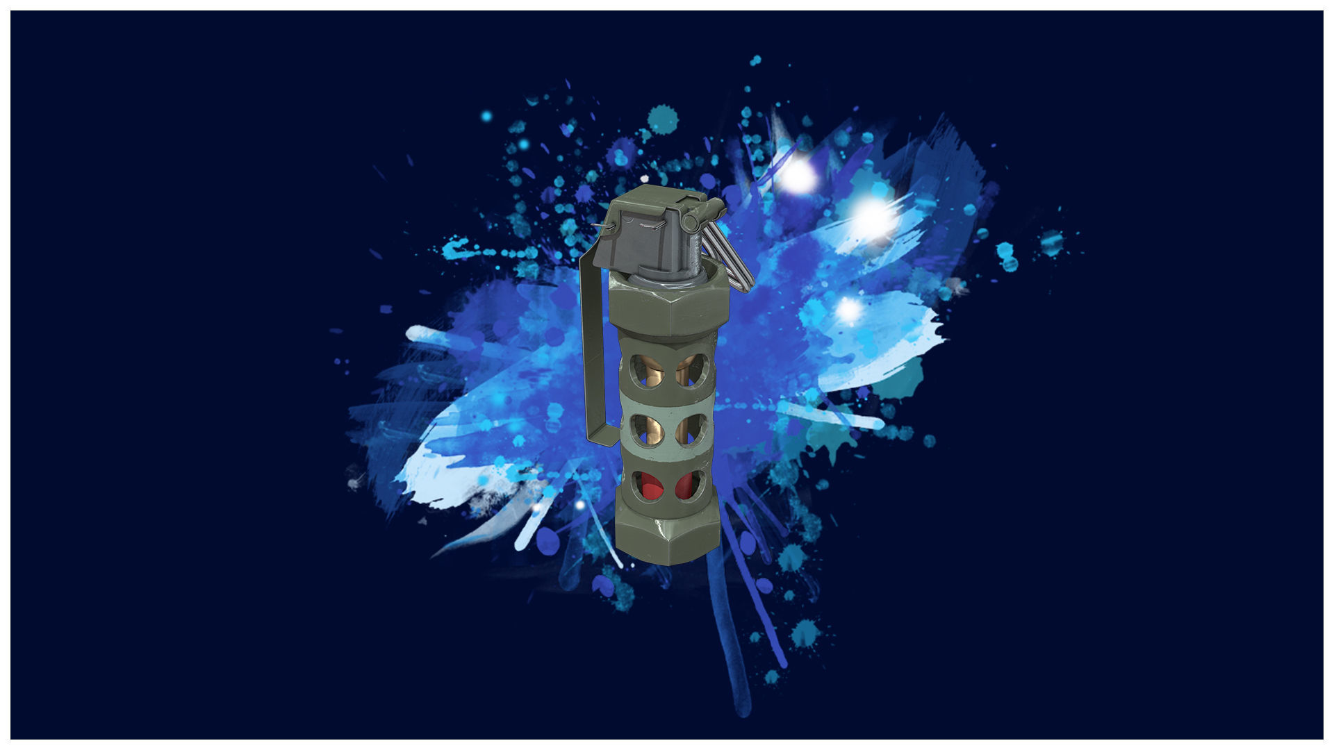 GRENADE 2 - M84 Flashbang Stun Grenade - 4K Game Ready Low-poly 3D model_2