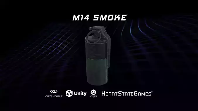GRENADE 3 - M14 Smoke Grenade - 4K Game Ready