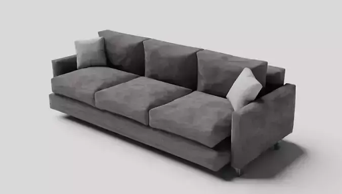  Modern sofa in gray color 