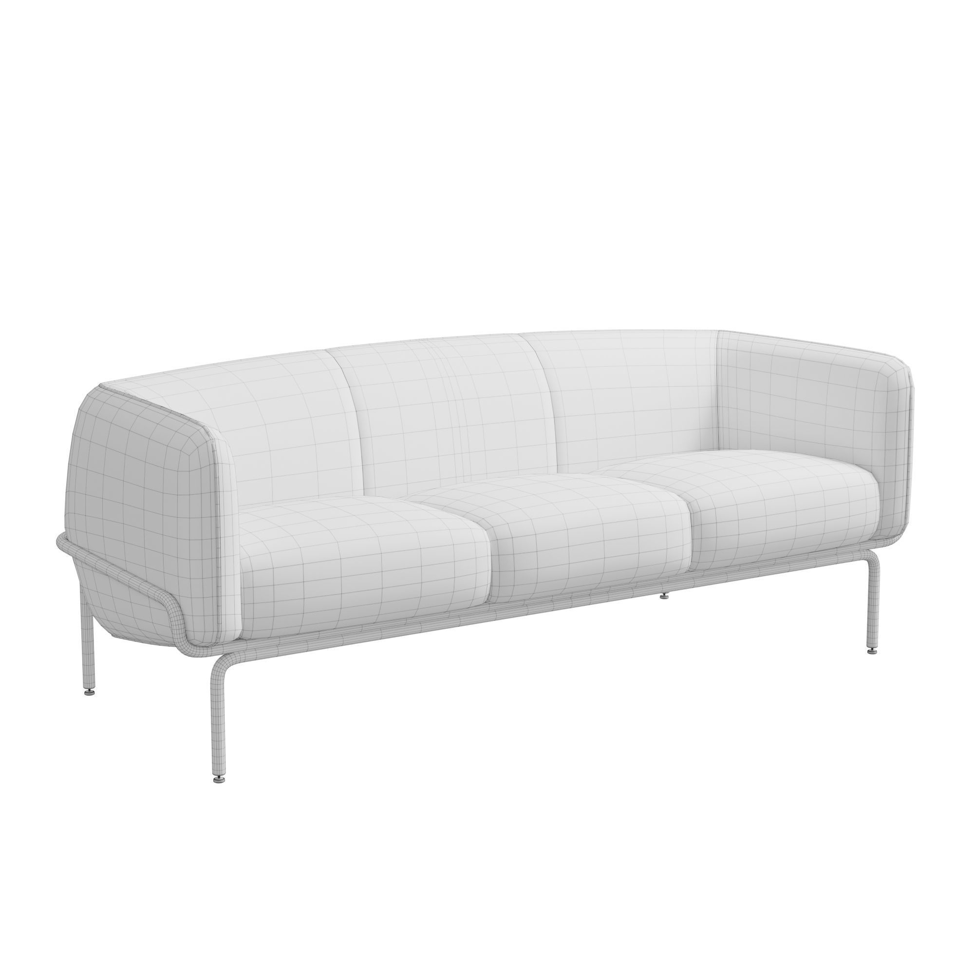 Chandigarh sofa 3D model_9