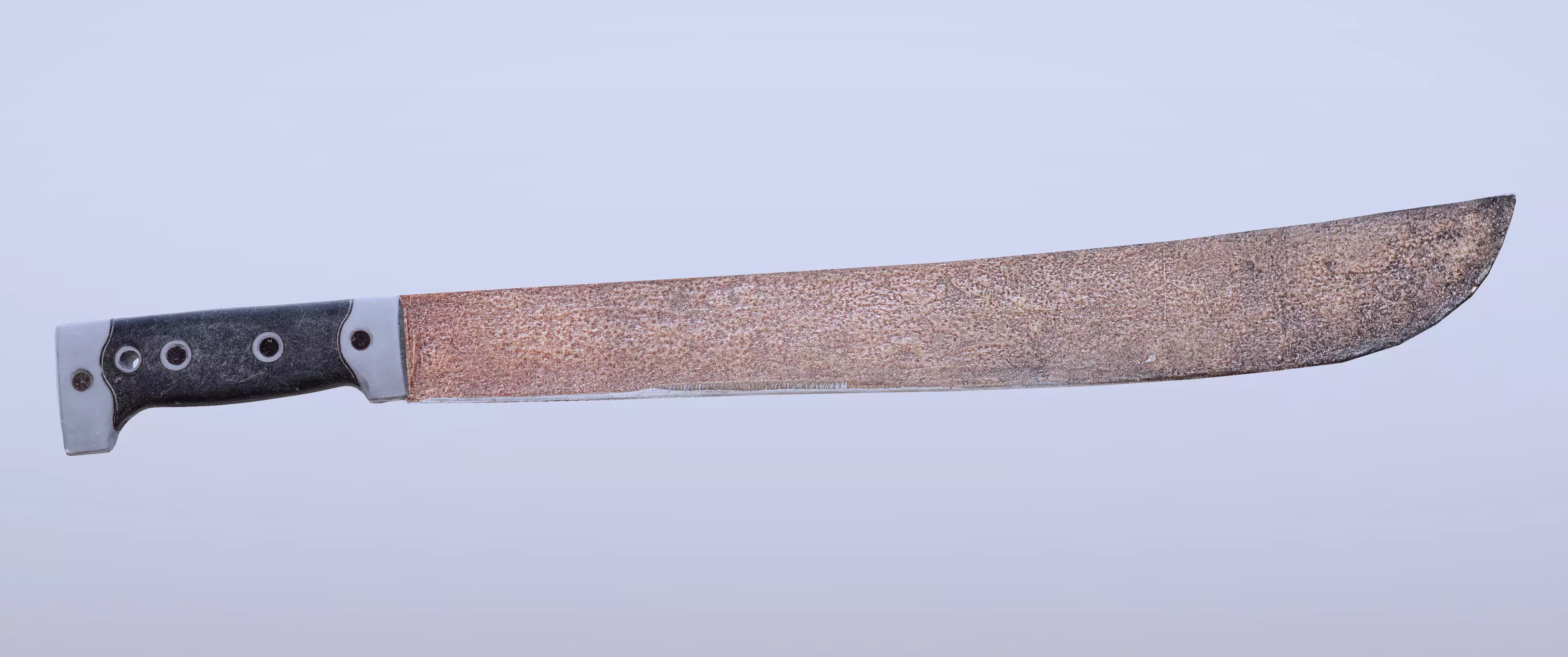 8k Rusty Machete - 5 Levels of Detail Low-poly 3D model_0
