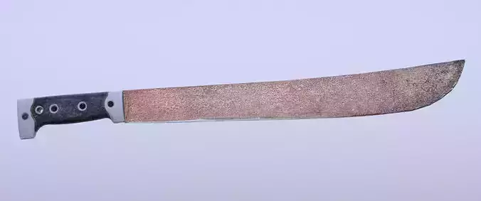 8k Rusty Machete - 5 Levels of Detail