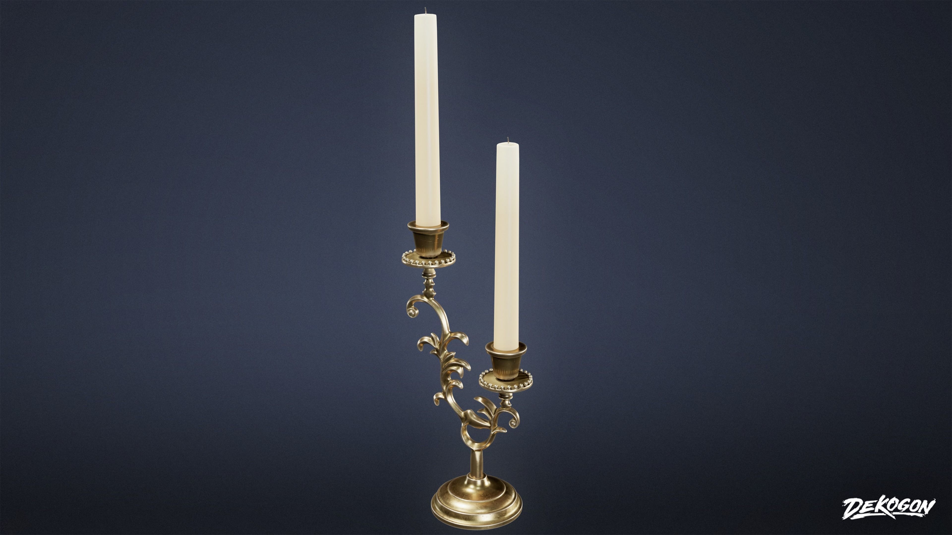 SUBURBS - Candle Set 01 - LOW POLY AND NANITE Low-poly 3D model_19