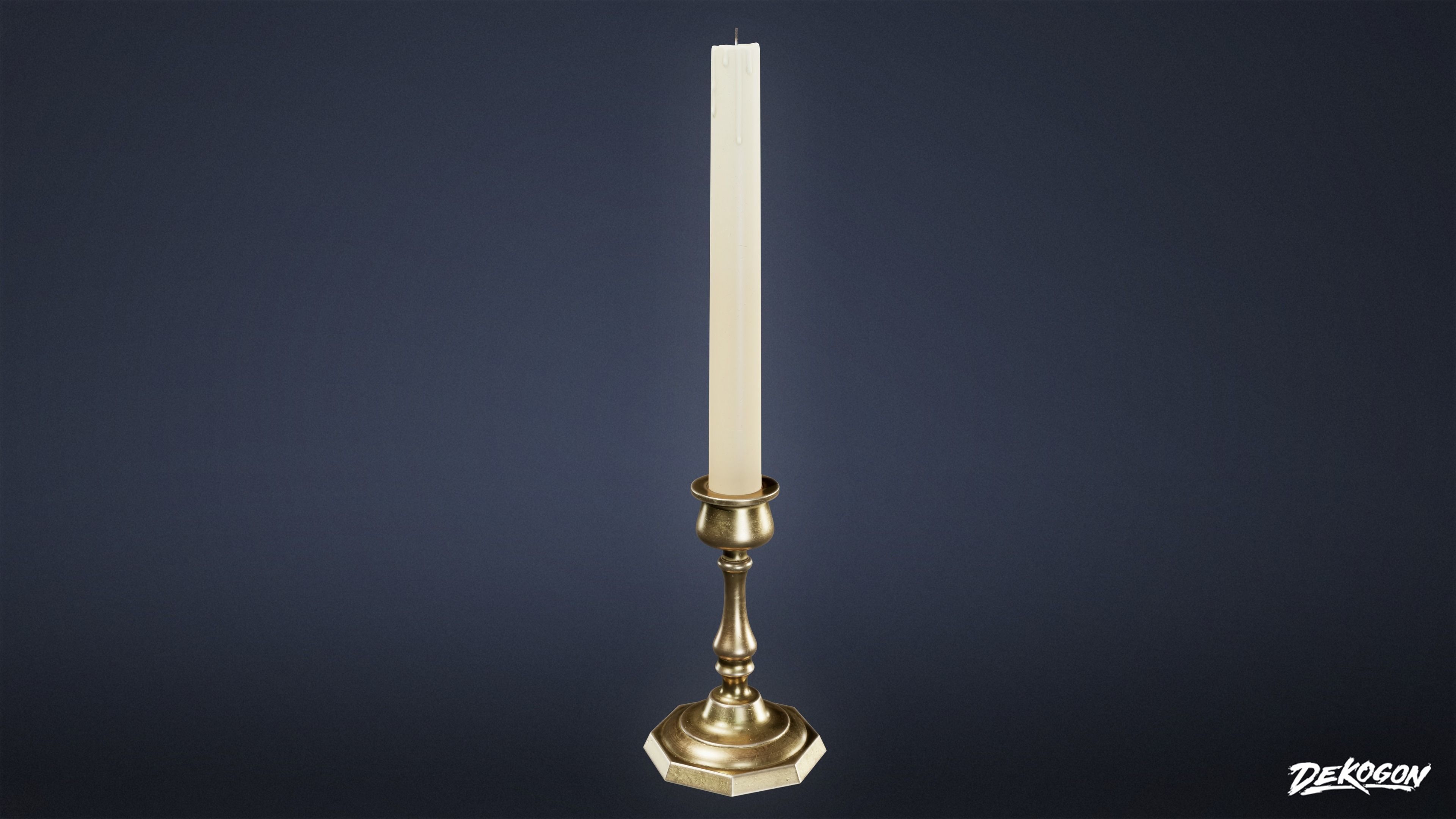 SUBURBS - Candle Set 01 - LOW POLY AND NANITE Low-poly 3D model_18