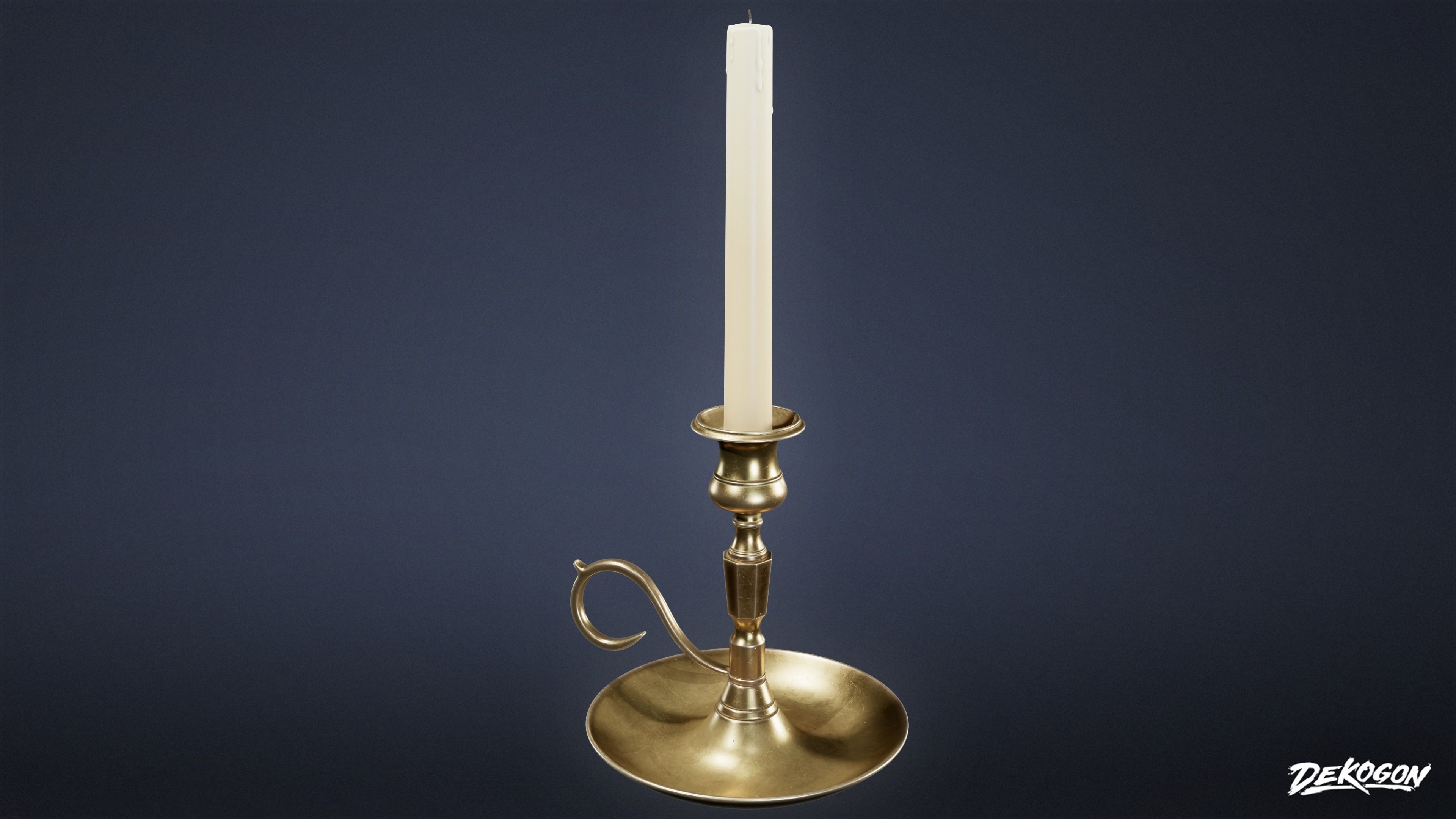 SUBURBS - Candle Set 01 - LOW POLY AND NANITE Low-poly 3D model_20