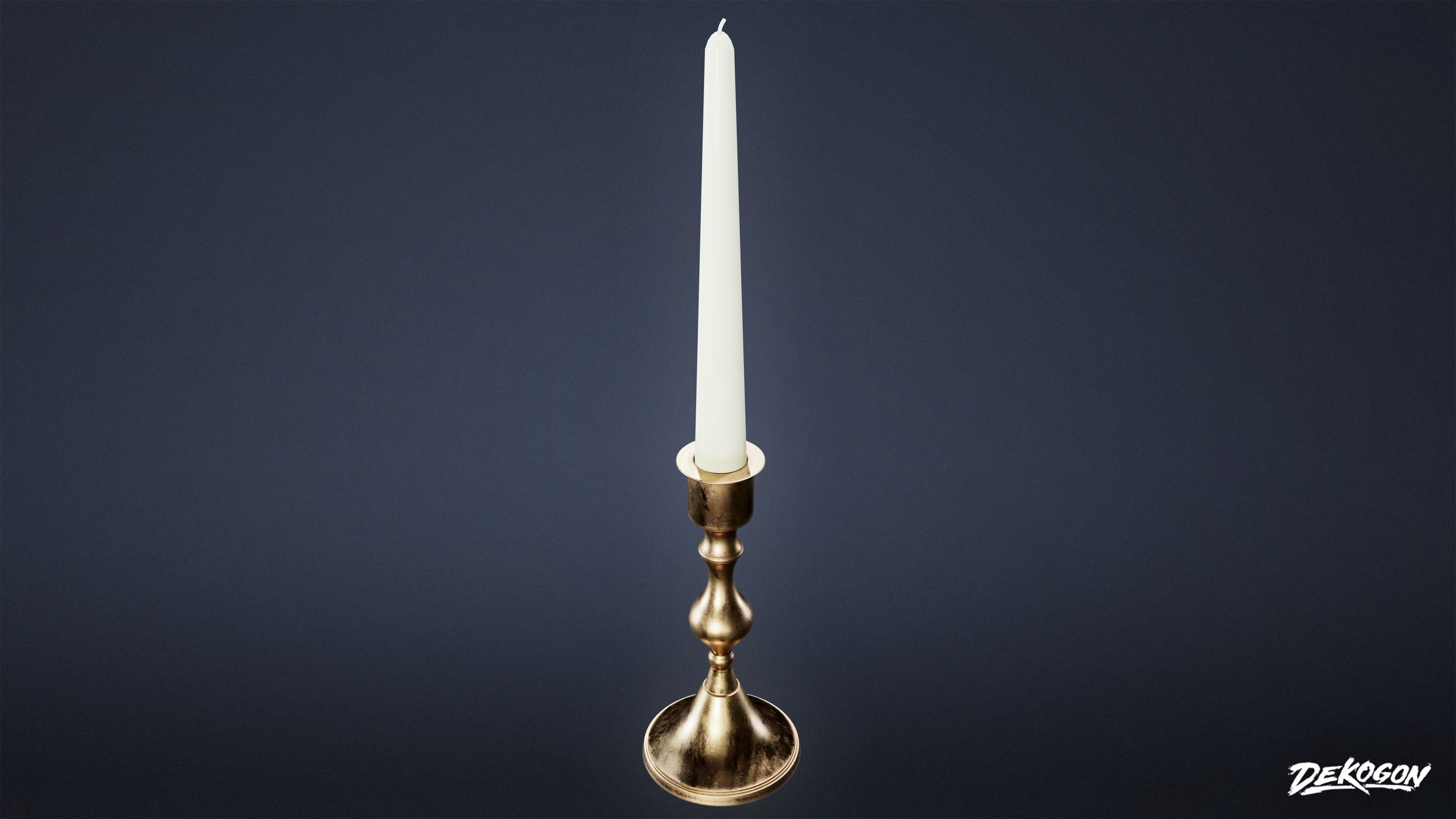 SUBURBS - Candle Set 01 - LOW POLY AND NANITE Low-poly 3D model_5