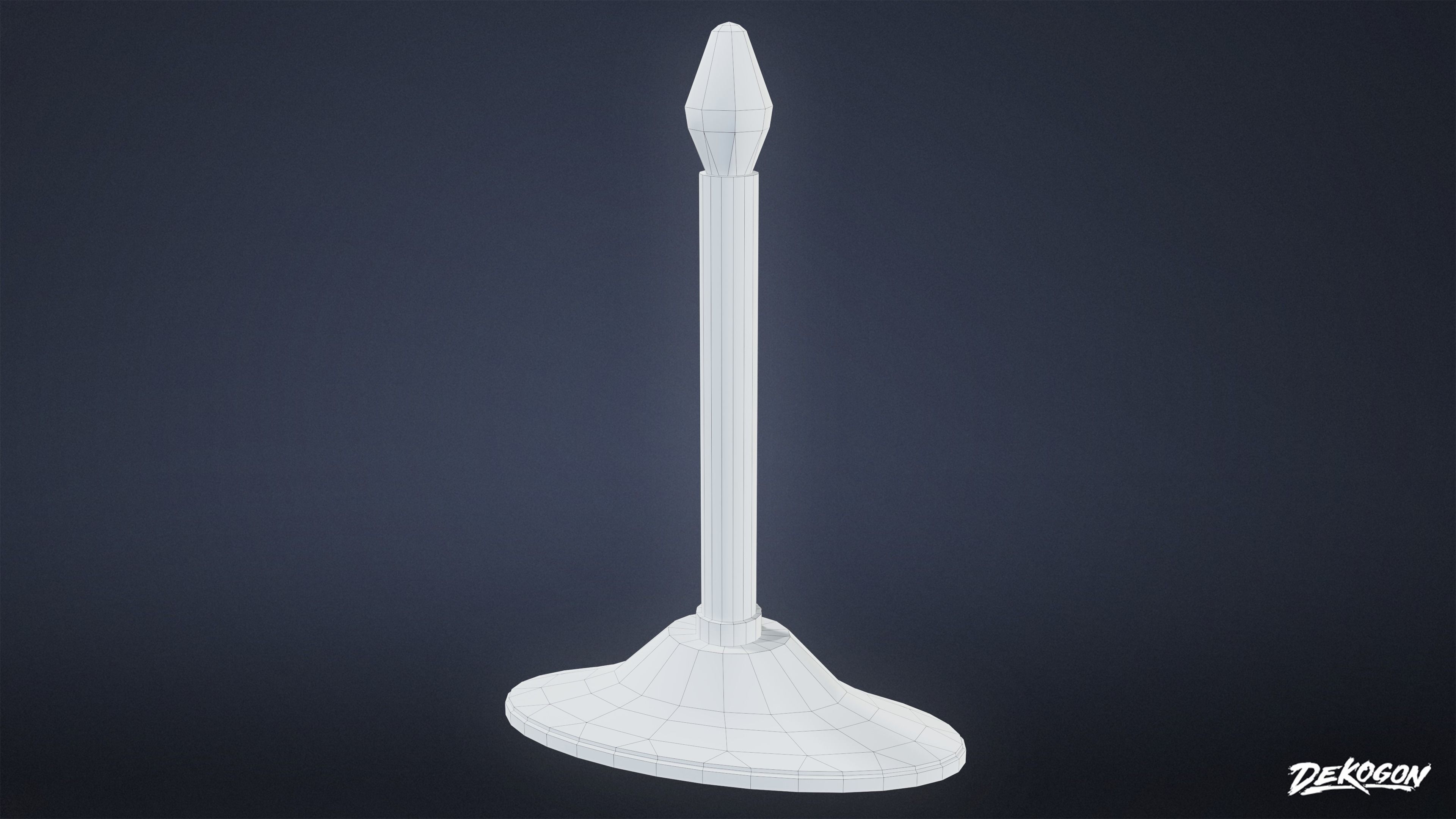 SUBURBS - Candle Set 01 - LOW POLY AND NANITE Low-poly 3D model_25