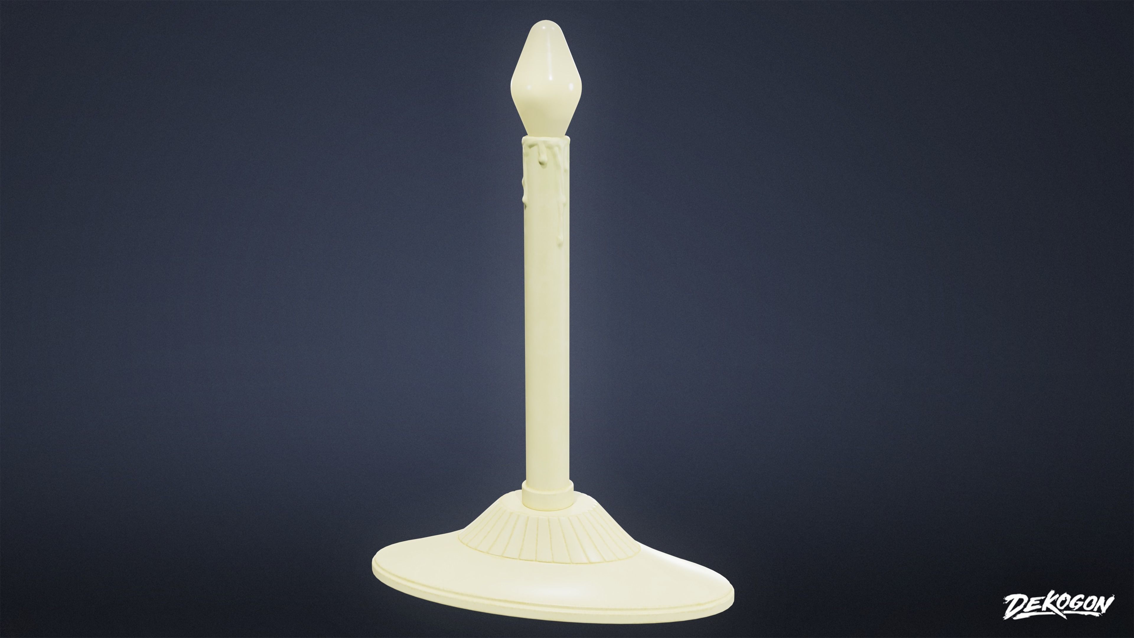 SUBURBS - Candle Set 01 - LOW POLY AND NANITE Low-poly 3D model_2