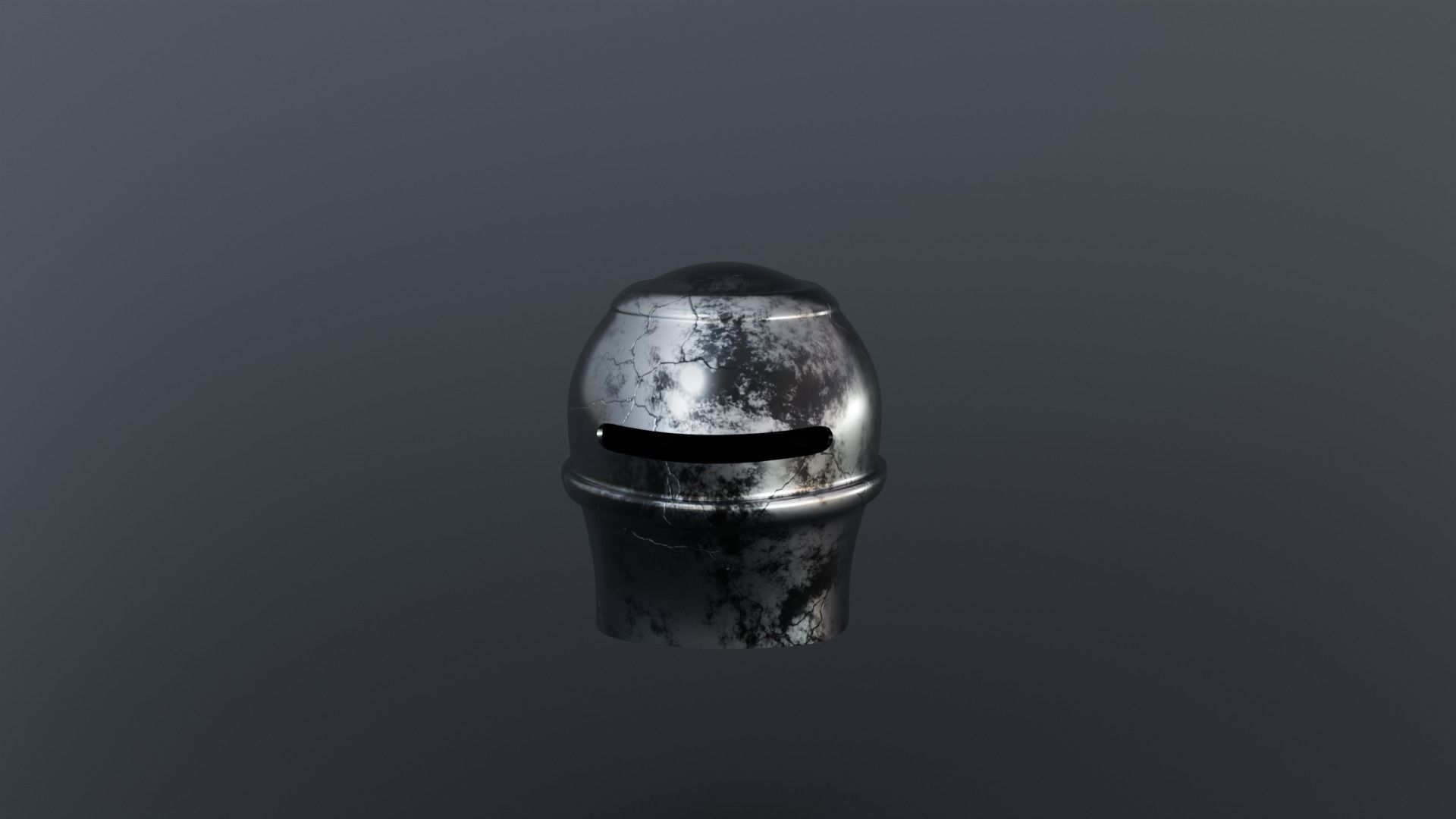 3D Medieval Knight Helmet 3D model_4