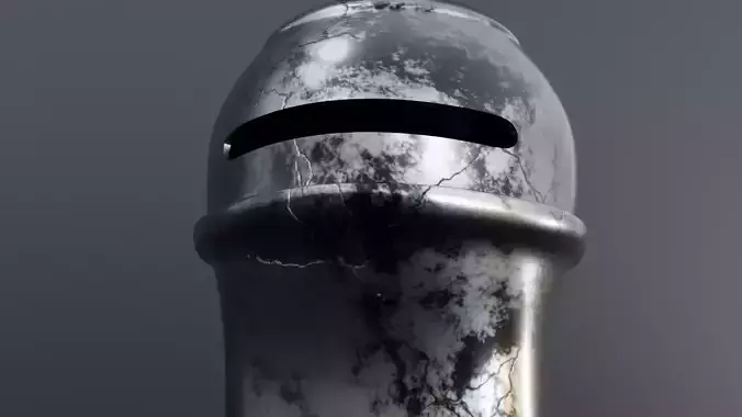 3D Medieval Knight Helmet